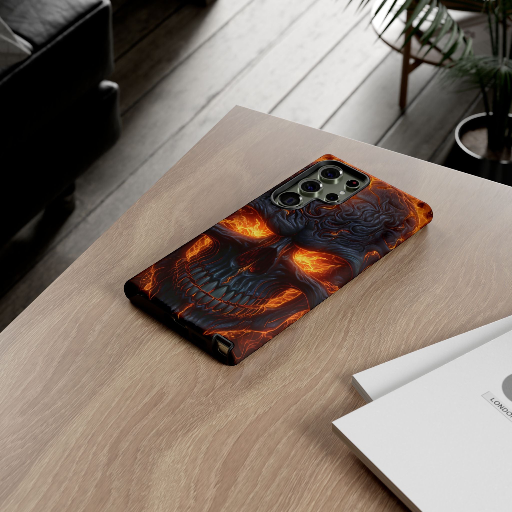 Fiery Skull Samsung Case