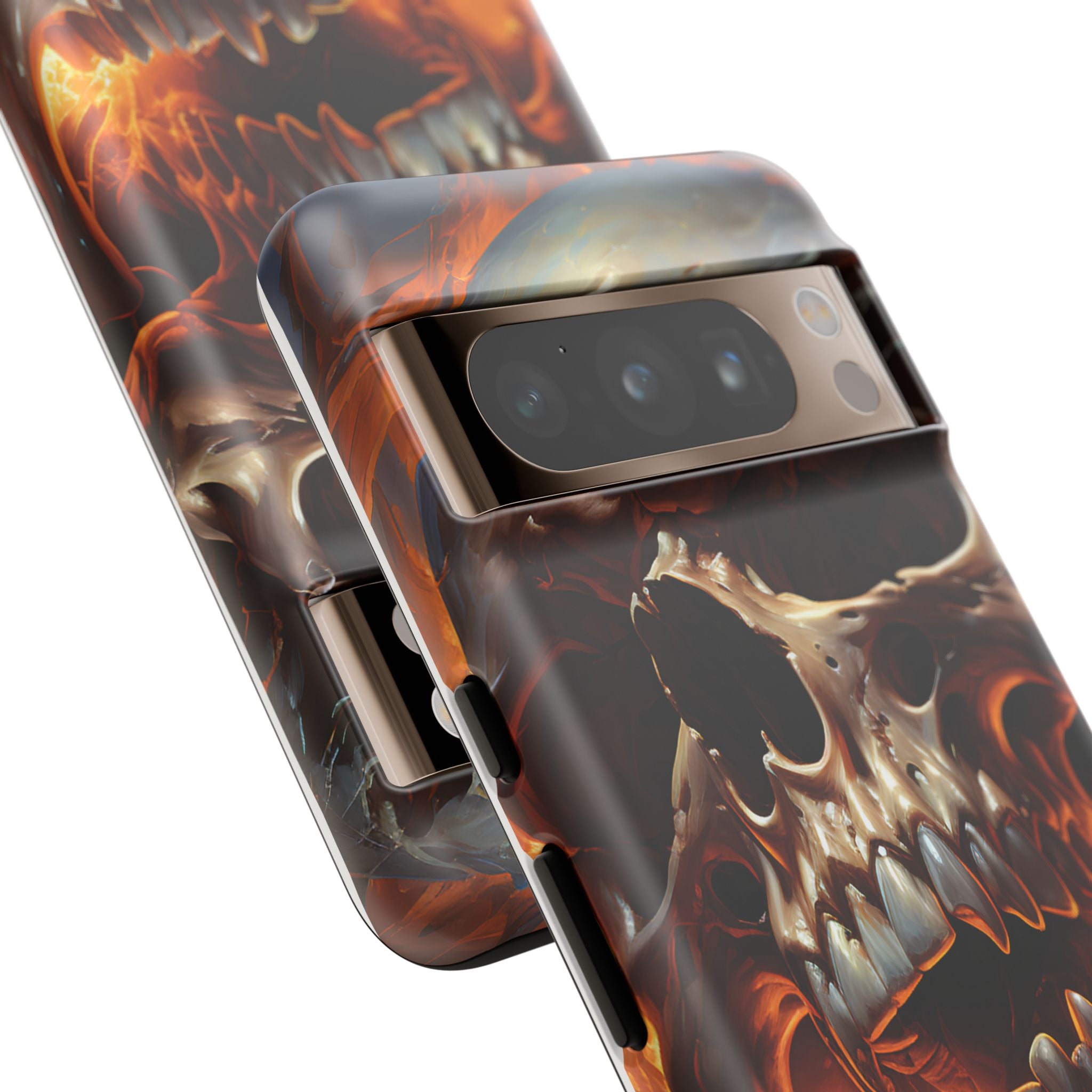 Fiery Skull Google Pixel Case (All Models)