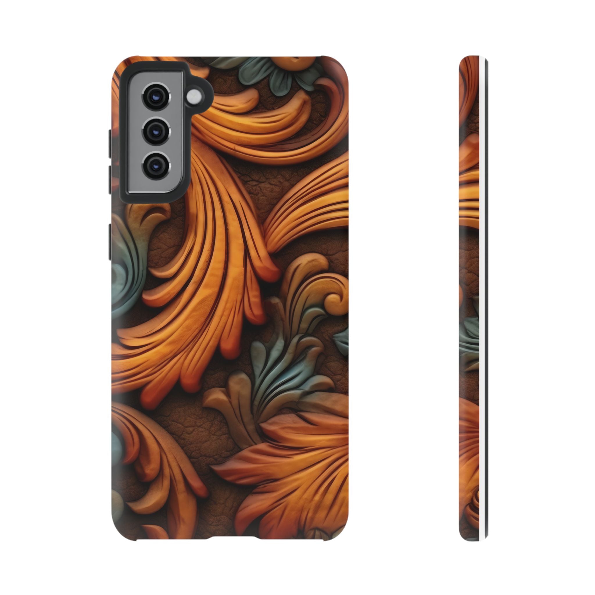 Baroque Copper Samsung Case - Luxury Design