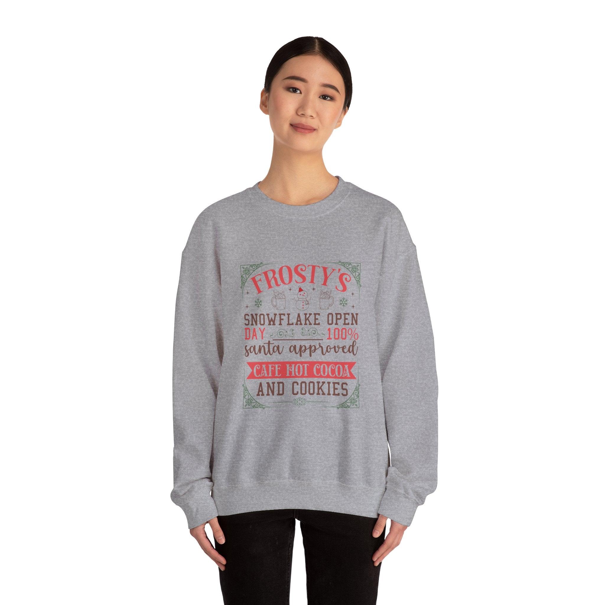 Frosty's Snowflake Open Day Christmas Sweatshirt