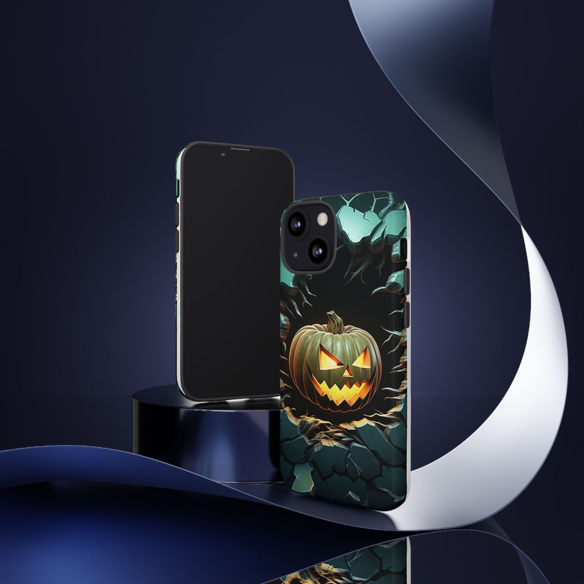 Spooky Jack-o'-Lantern Hexagon iPhone Case