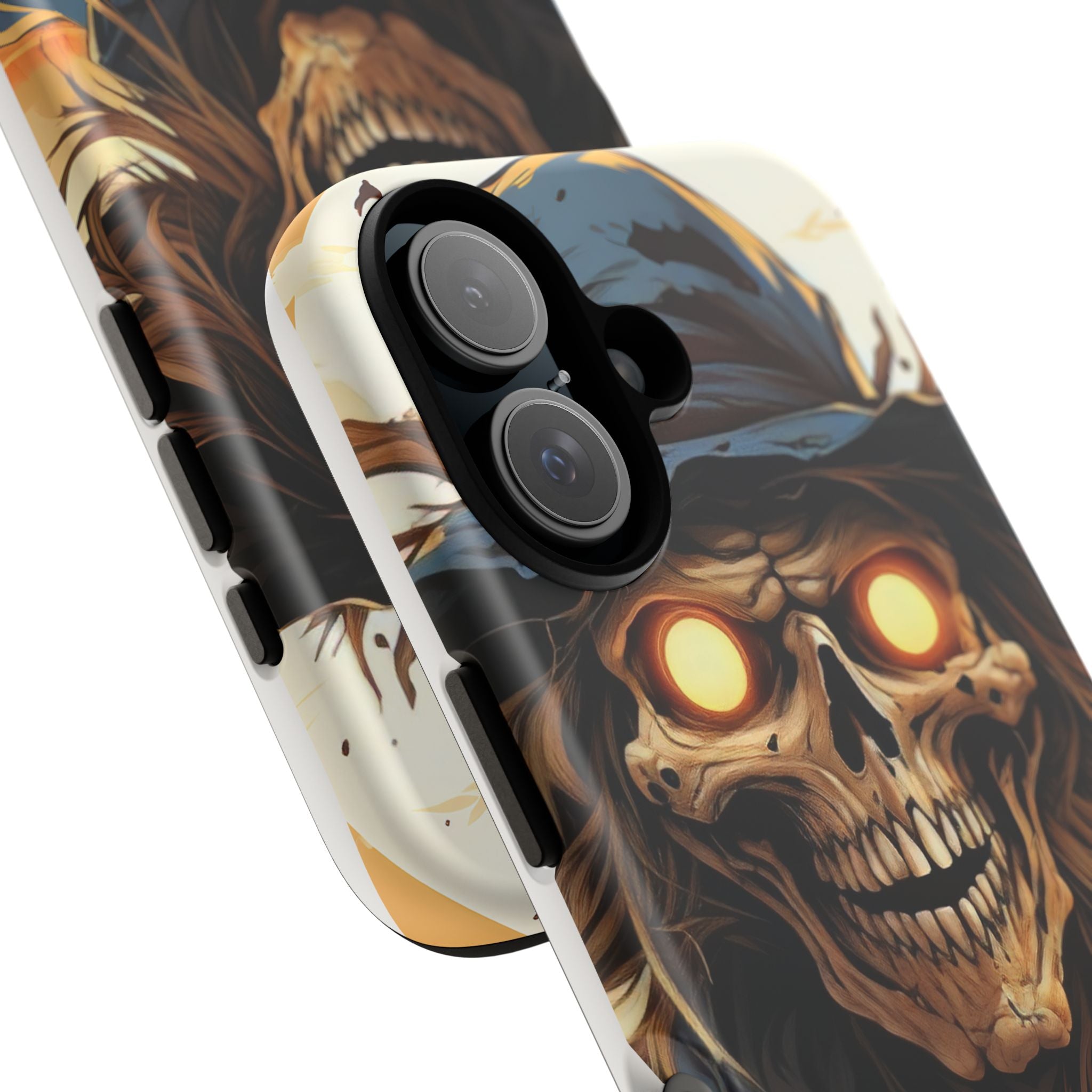 Eerie Scarecrow Hexagon Stone iPhone Case