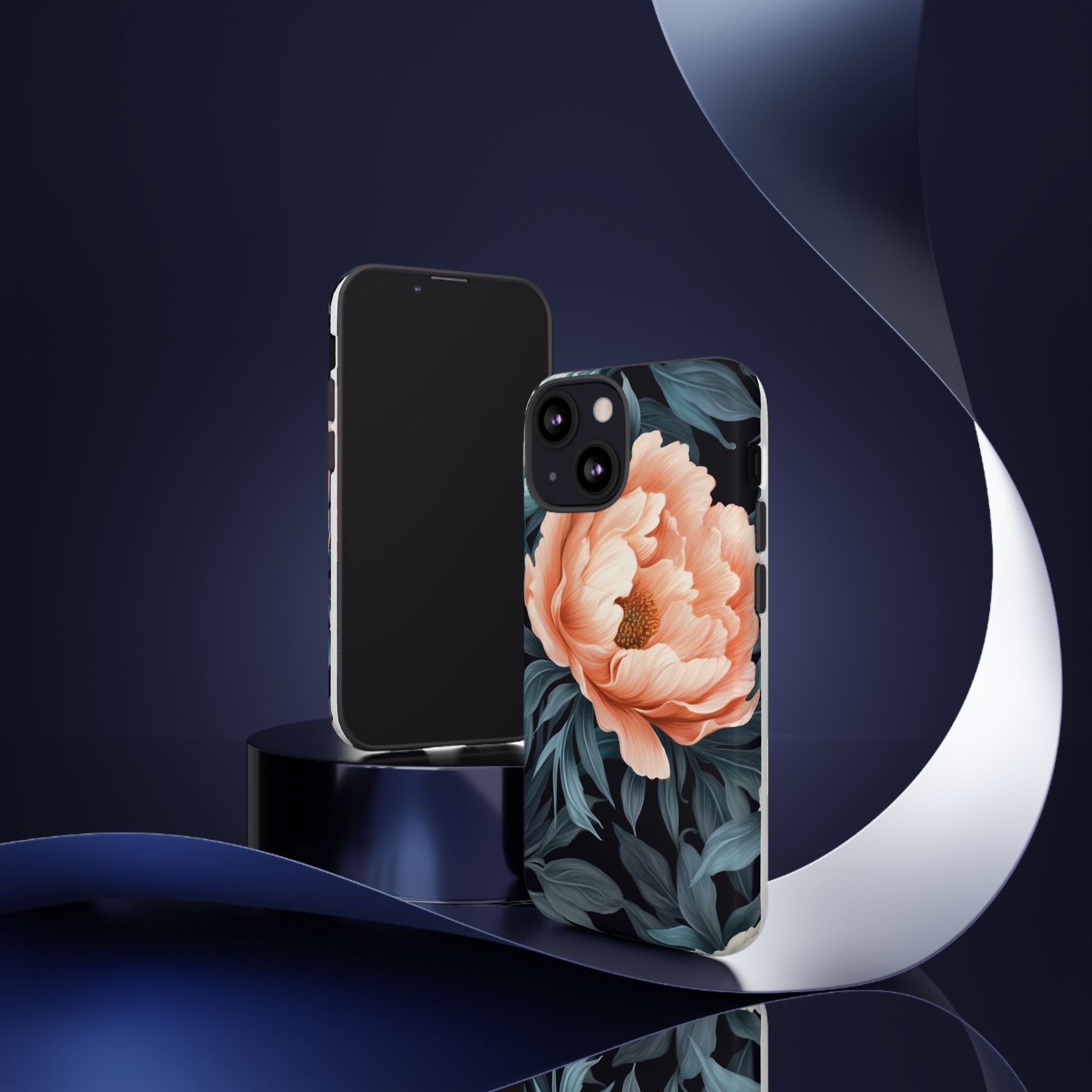 Moody Floral iPhone Case - Hexagon Stone