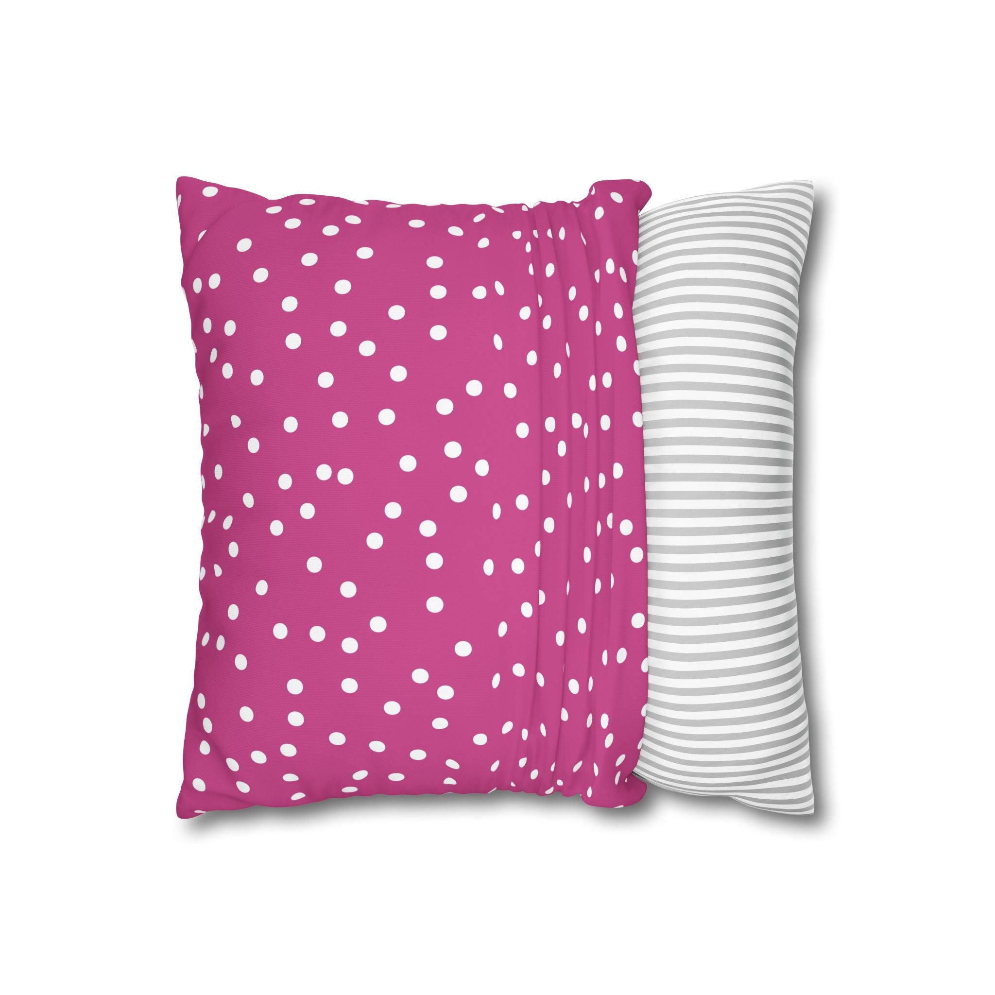 Magenta Polka Dot Pillowcase