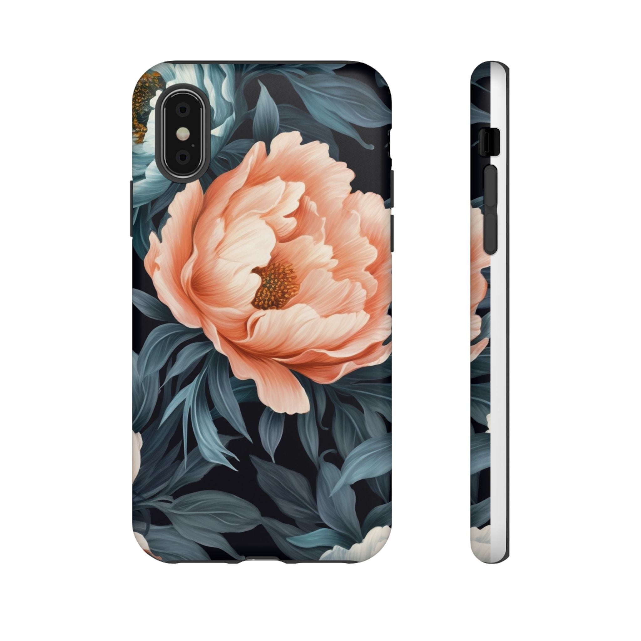 Moody Floral iPhone Case - Hexagon Stone