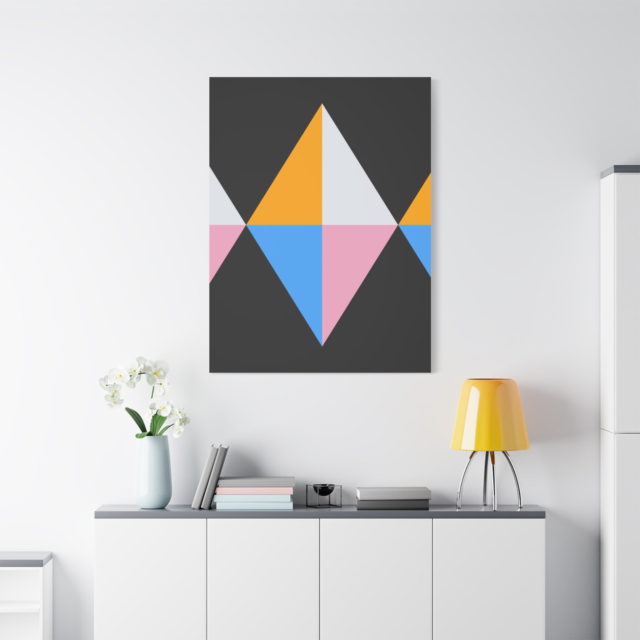 Geometric Triangle Canvas Wall Art