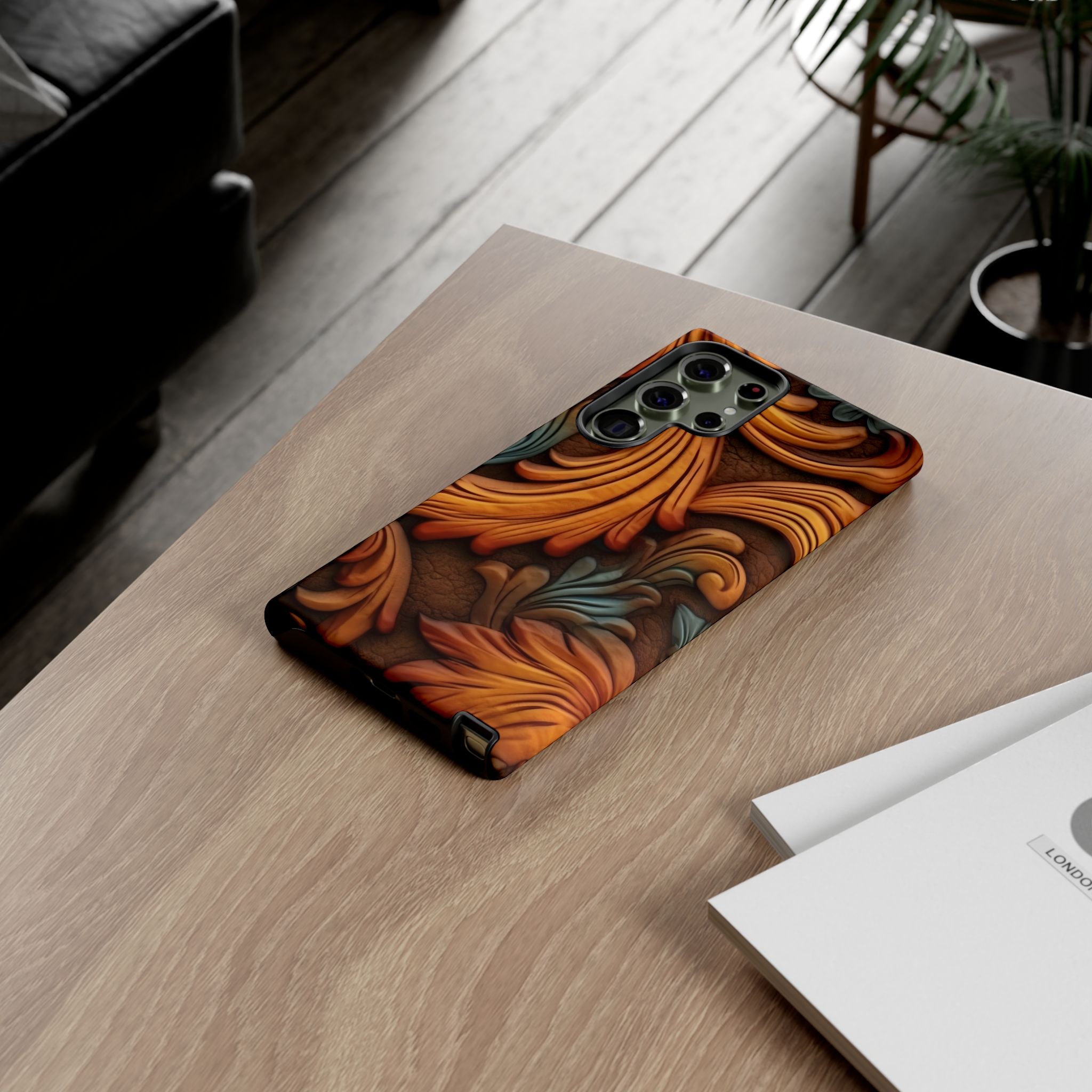 Baroque Copper Samsung Case - Luxury Design