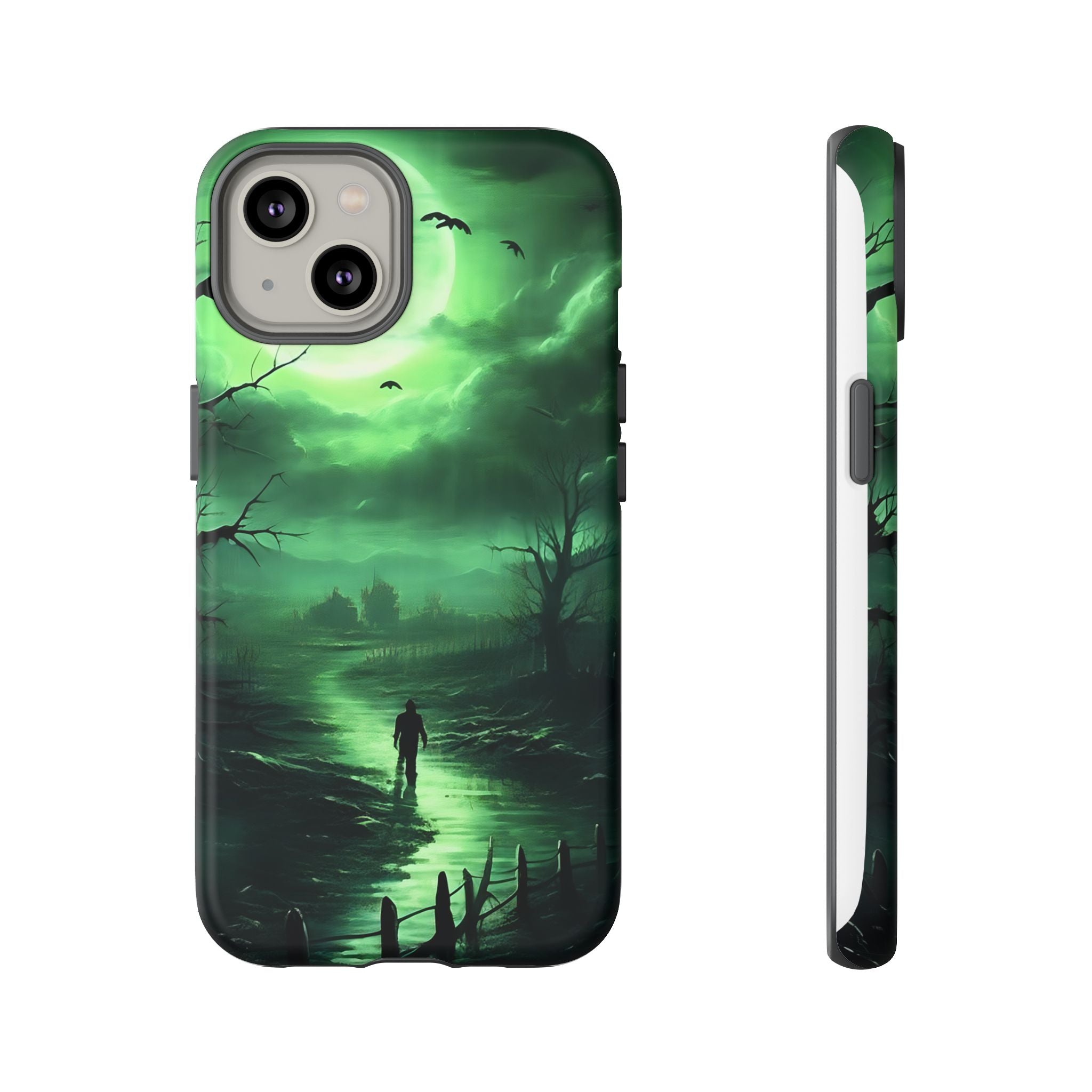 Swamp Moon Gothic iPhone Case - Hexagon Stone