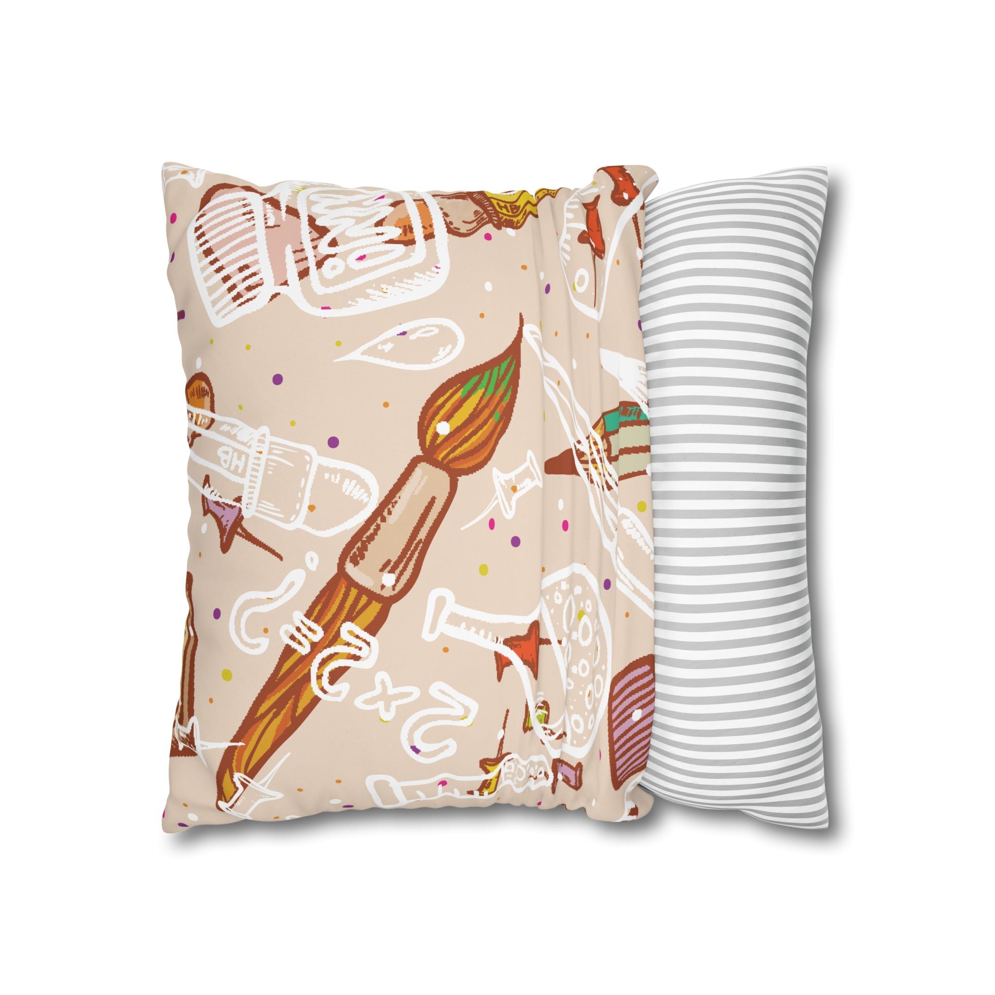 Whimsical School Supplies Pillowcase