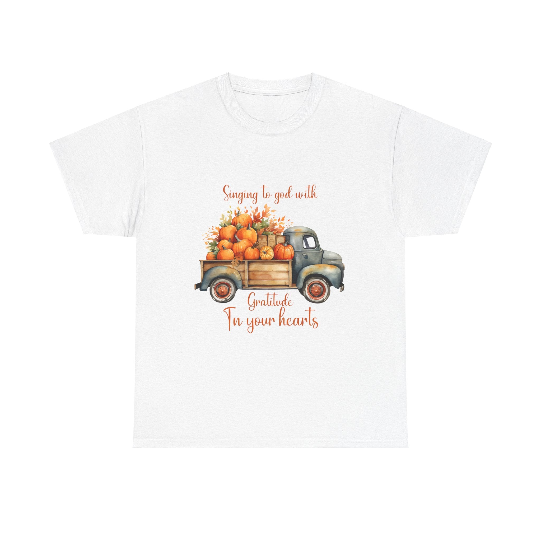 Harvest Gratitude Thanksgiving Truck T-Shirt