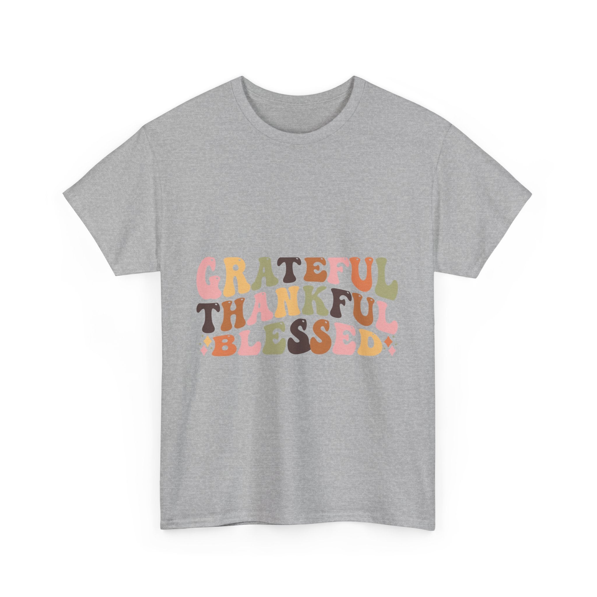 Grateful Thankful Blessed Thanksgiving Tee