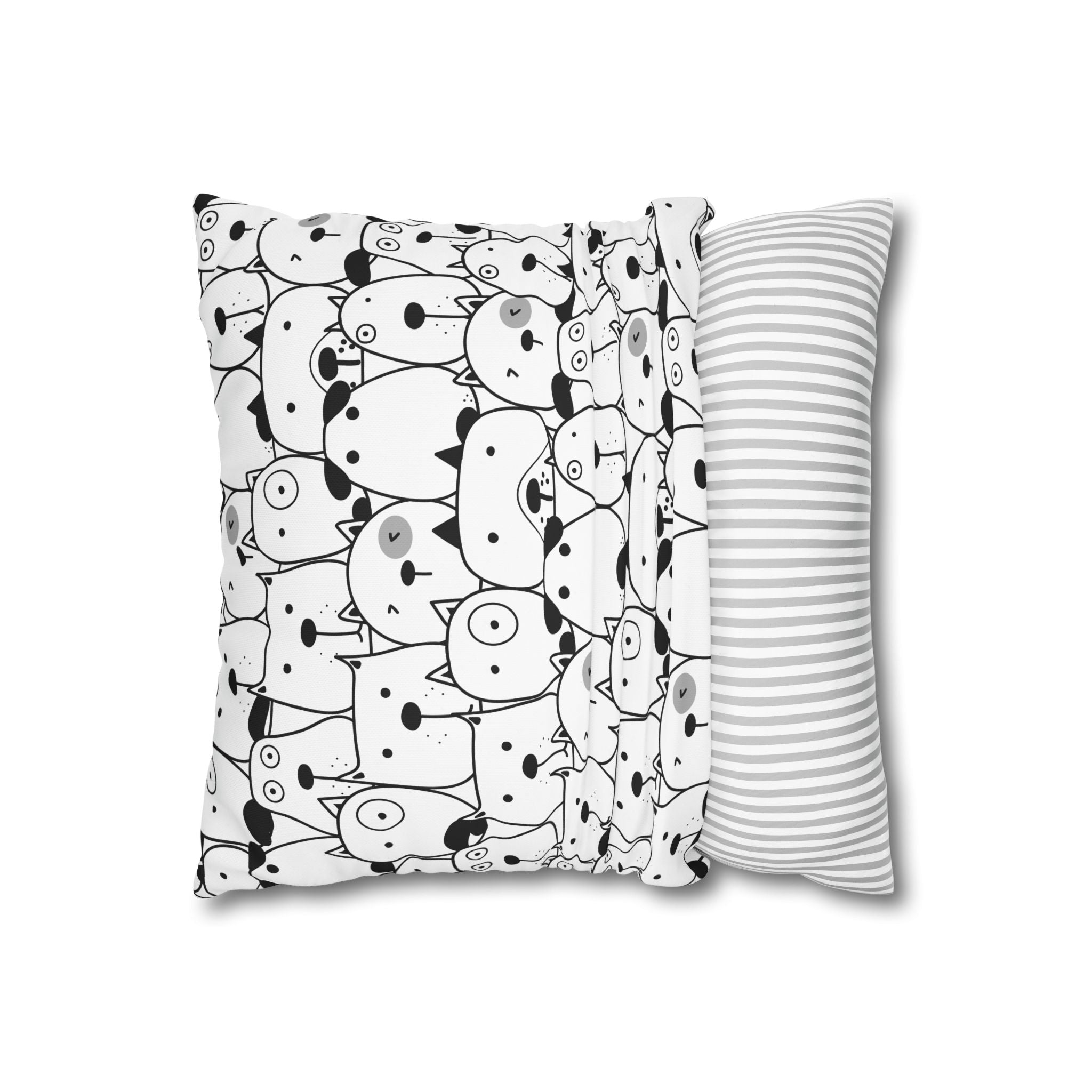 Cute Puppy Faces Pillowcase - Dog Pattern