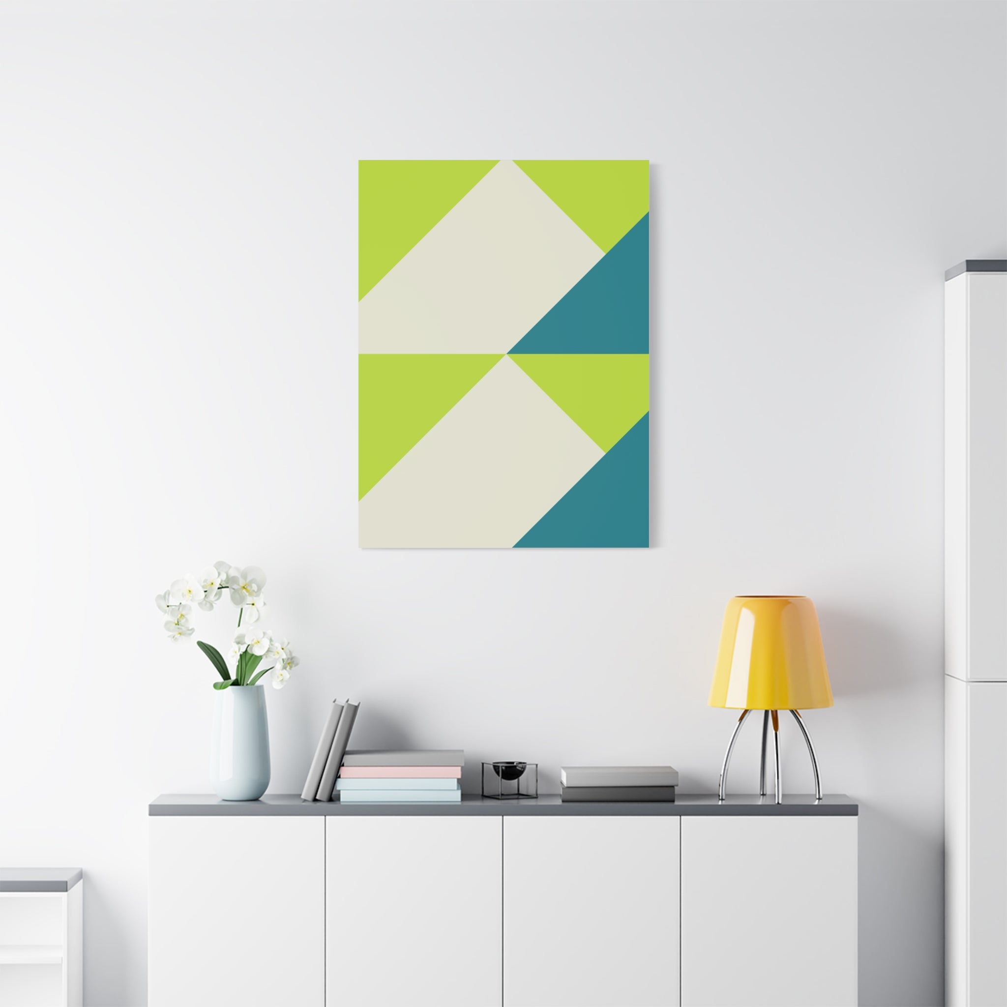 Geometric Triangle Canvas Wall Art