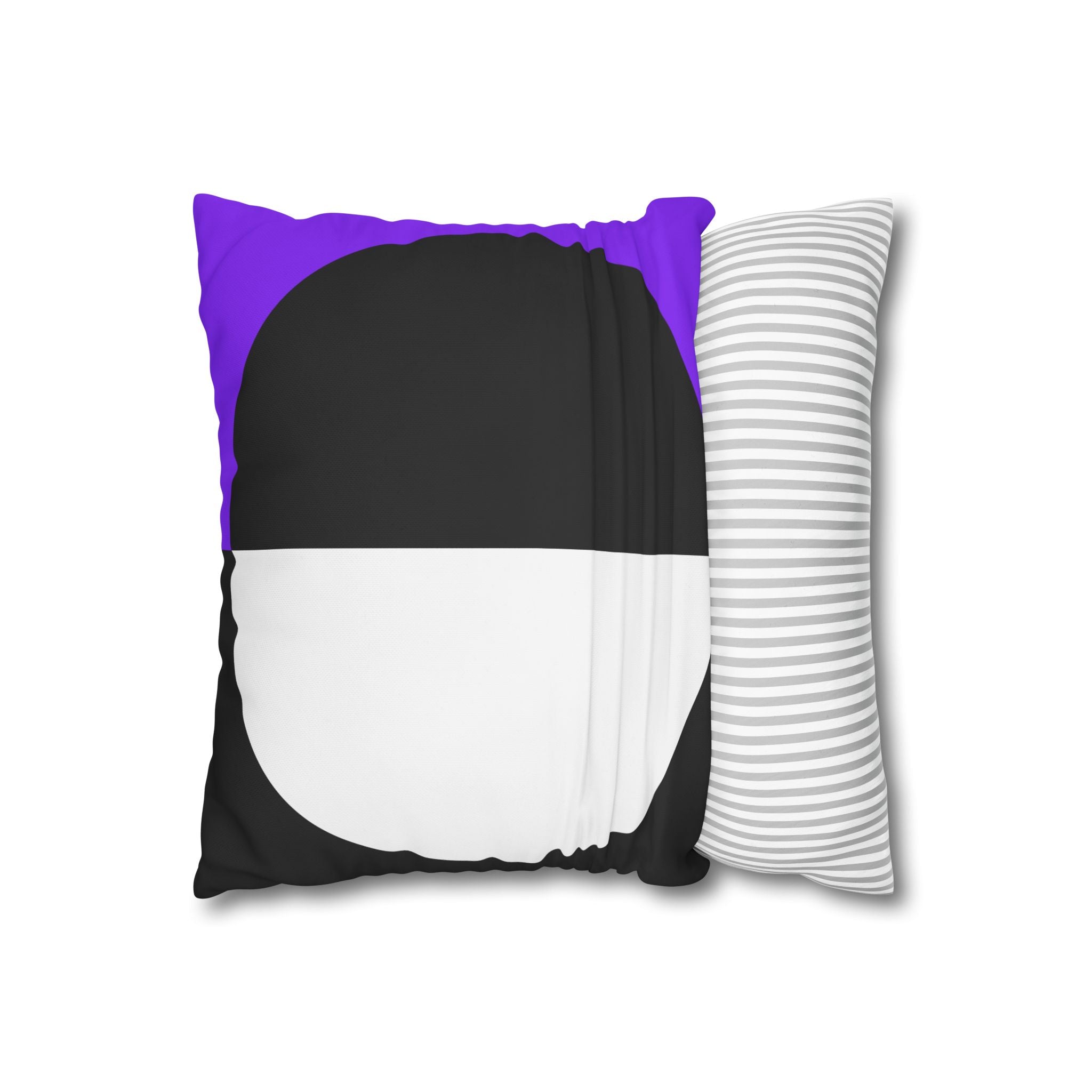 Geometric Purple & Black Pillowcase