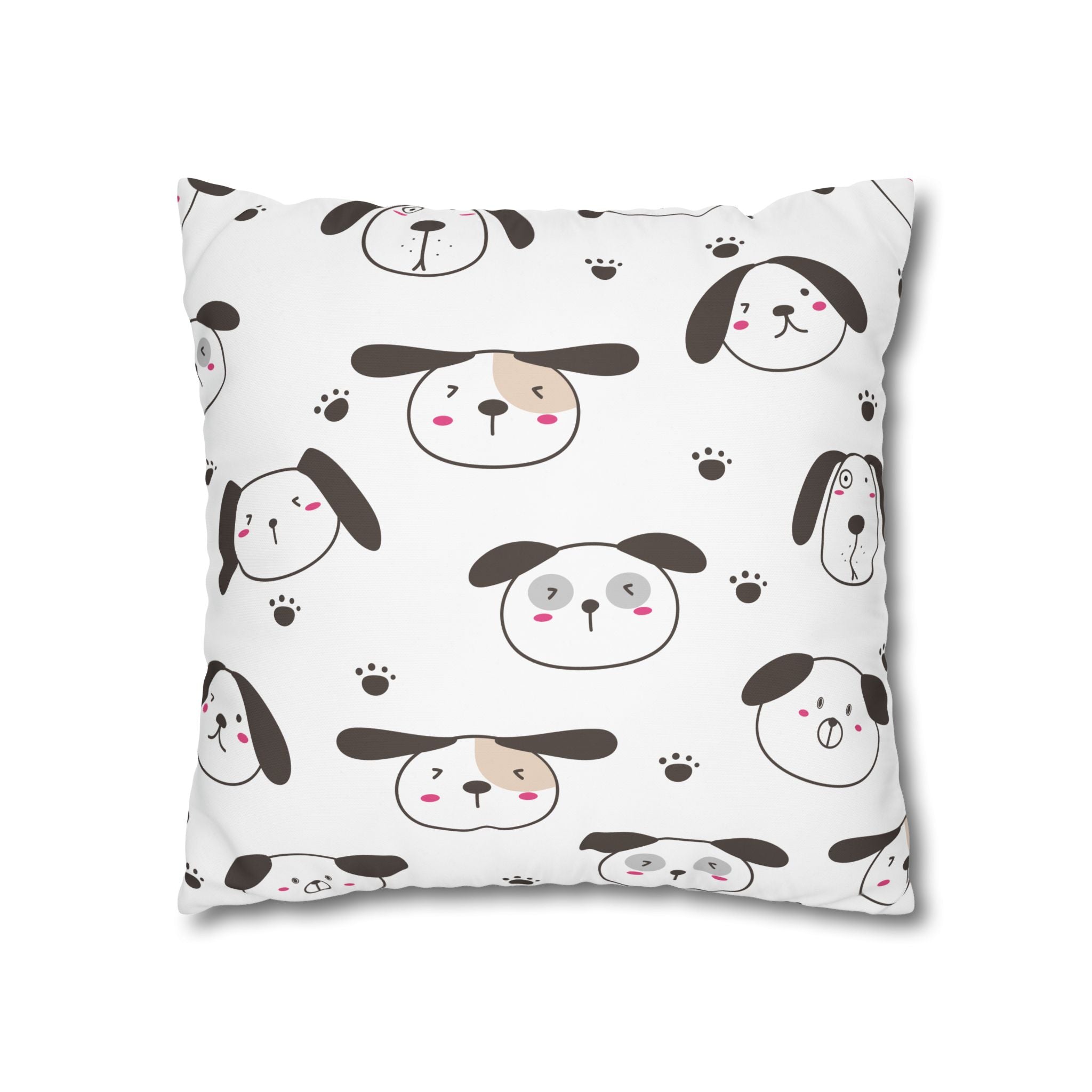 Cute Puppy Paw Print Pillowcase