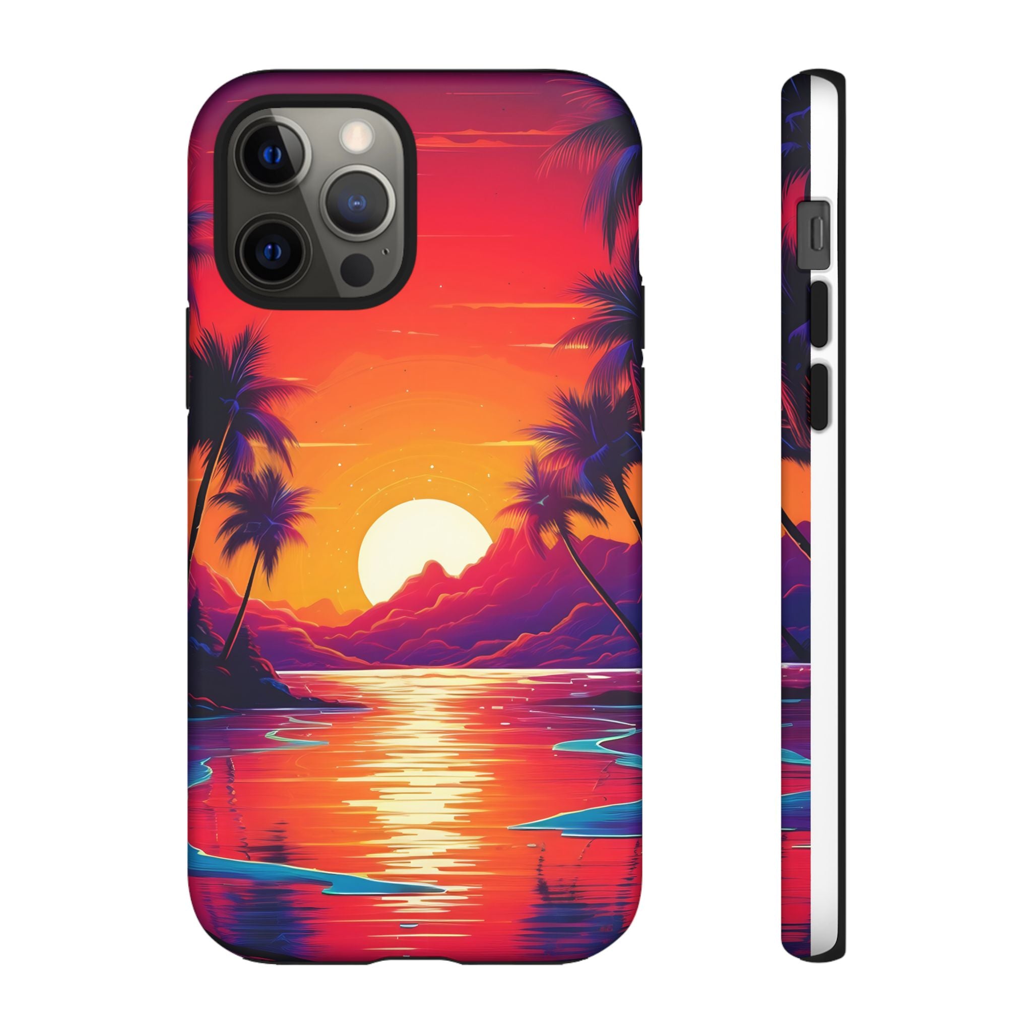 Sunset Beach Hexagon iPhone Case