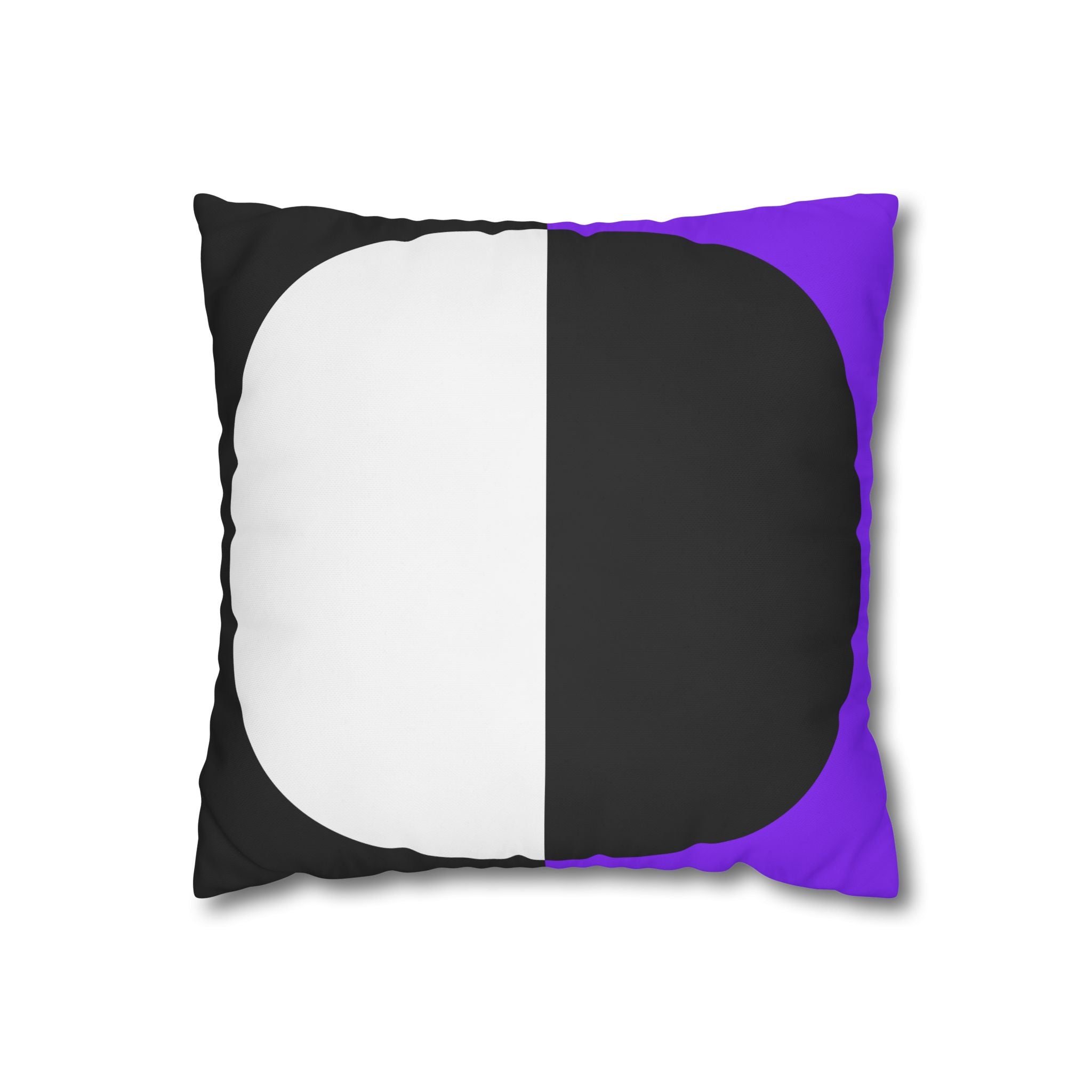 Geometric Purple & Black Pillowcase