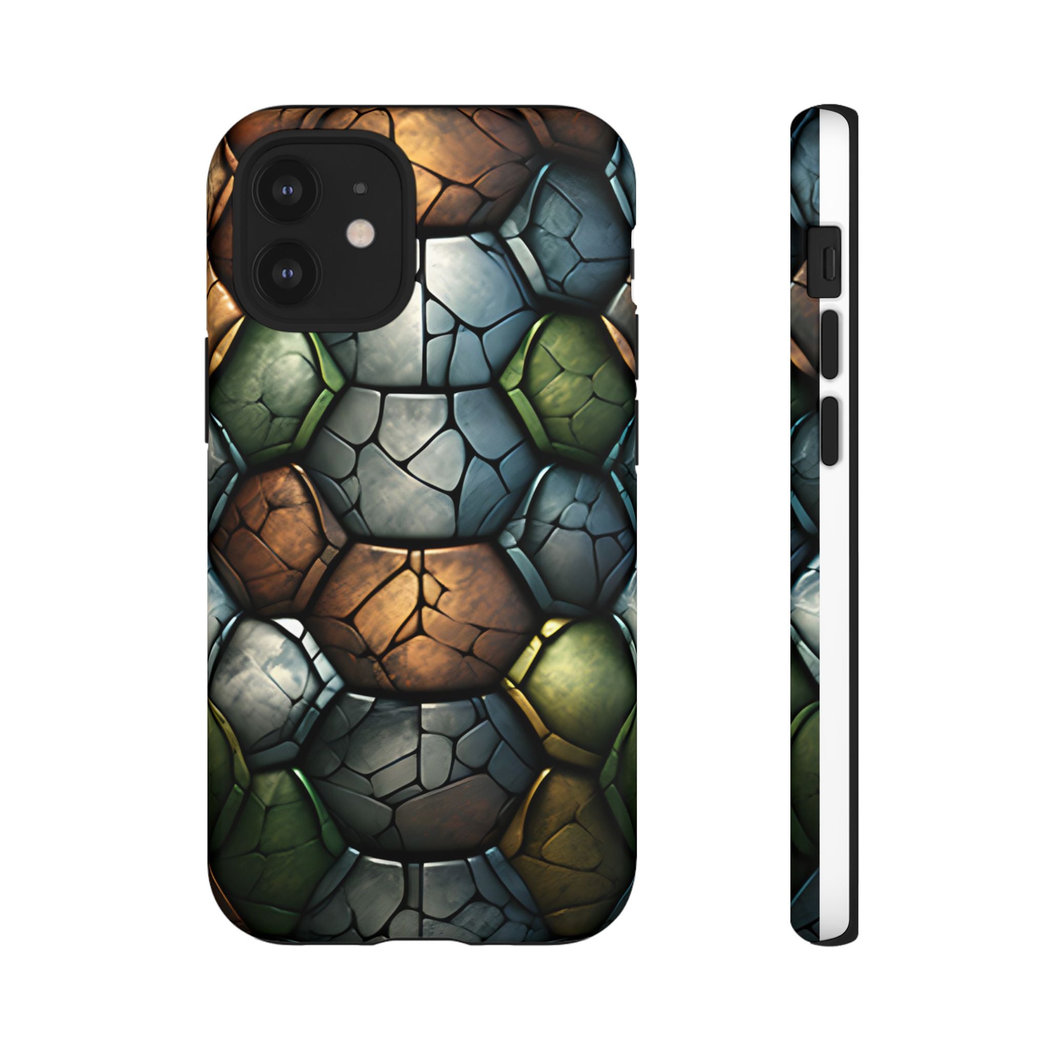 Hexagon Stone iPhone Case - Rugged Texture