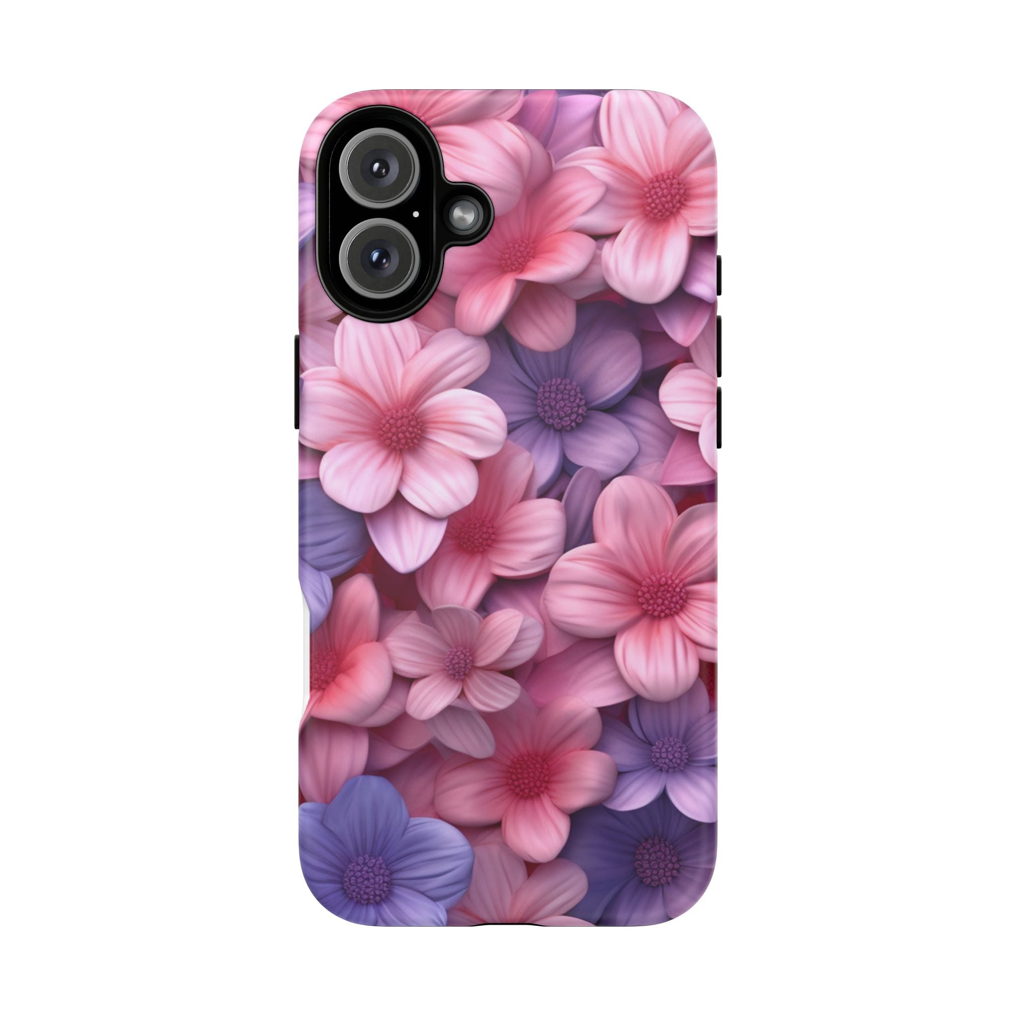 Floral Bloom Hexagon Stone iPhone Case