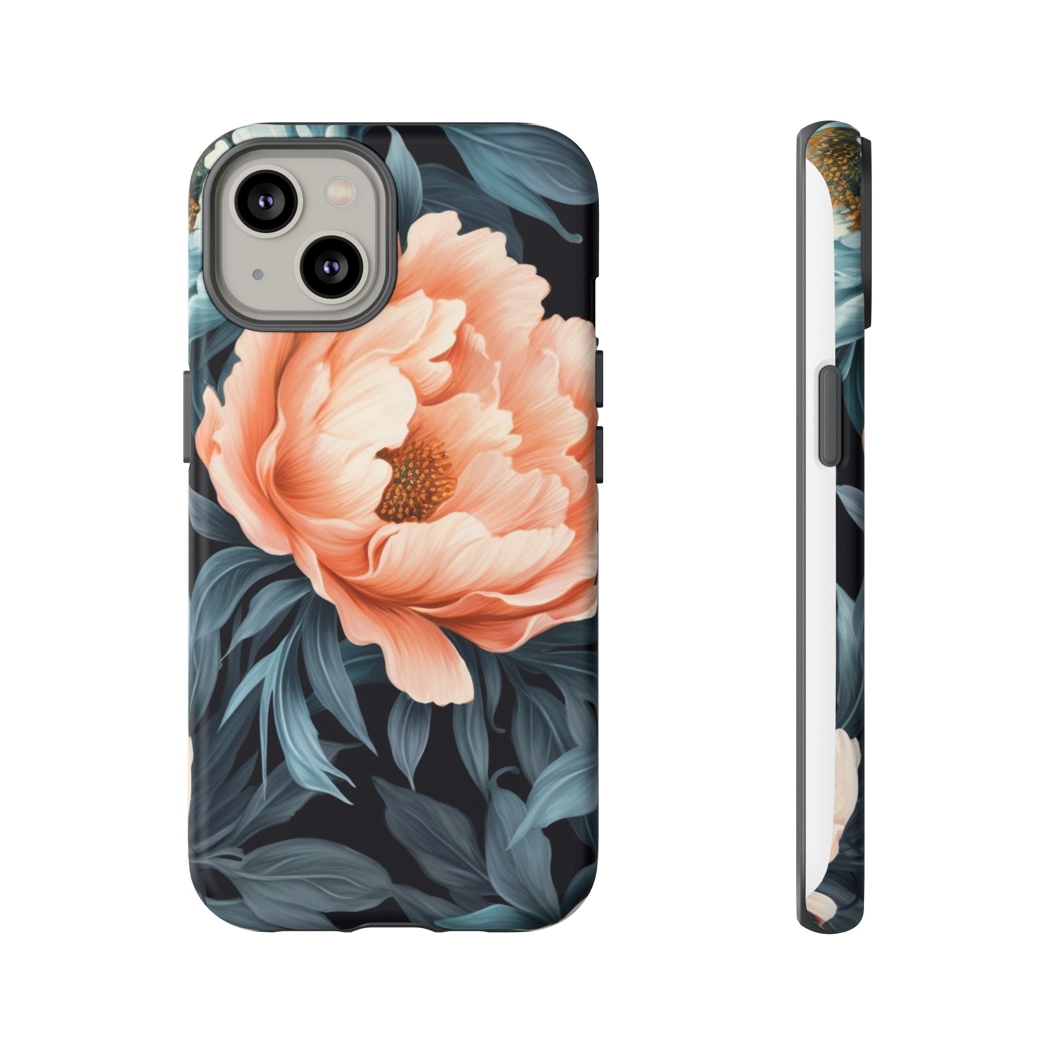 Moody Floral iPhone Case - Hexagon Stone