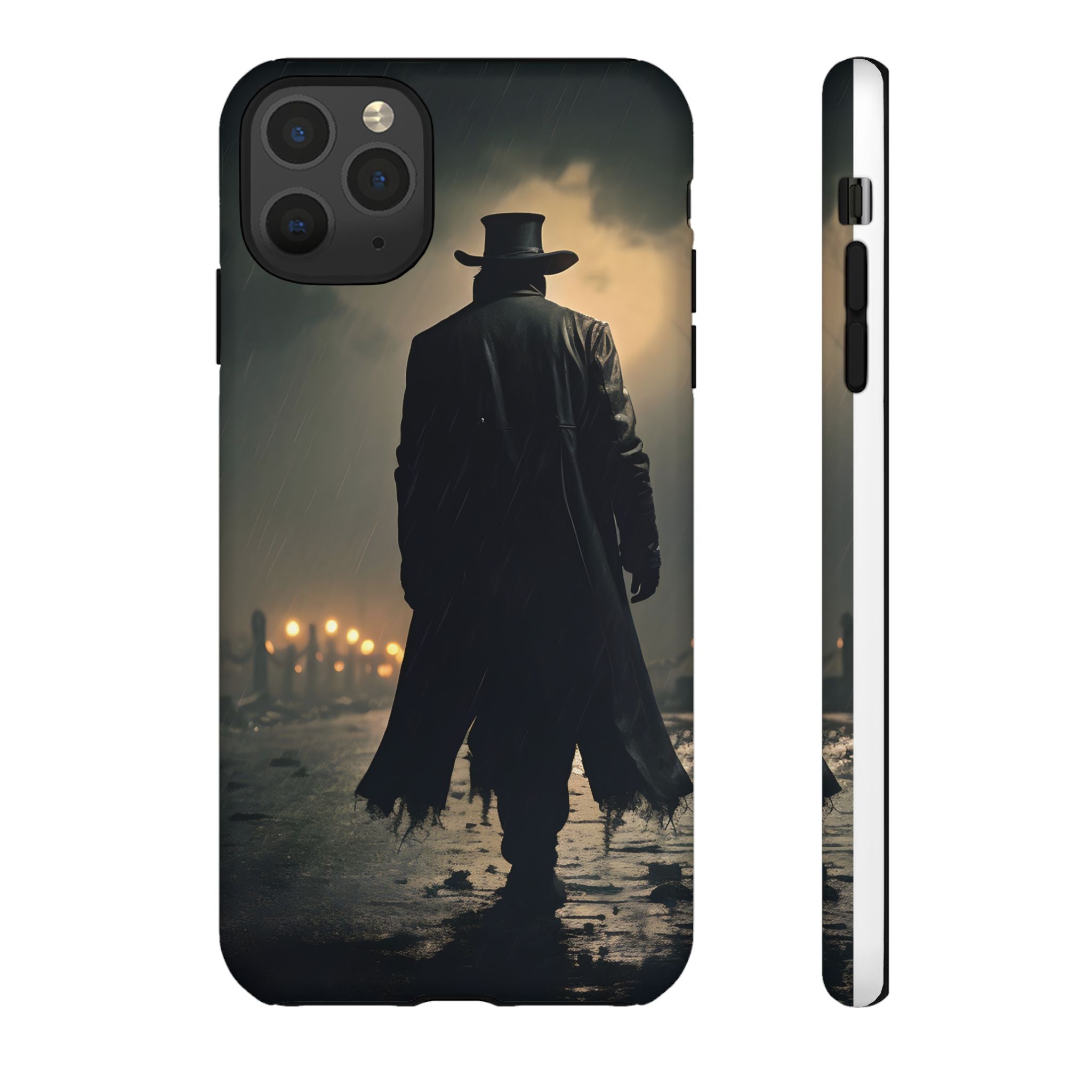 Mysterious Night Walk Hexagon Stone iPhone Case