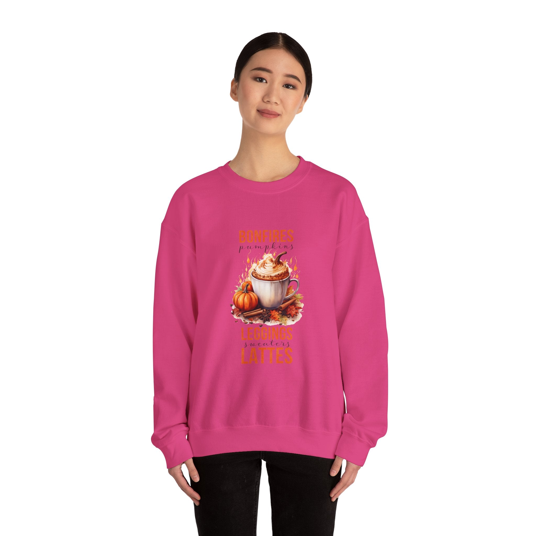 Cozy Autumn Bonfire Pumpkin Sweatshirt