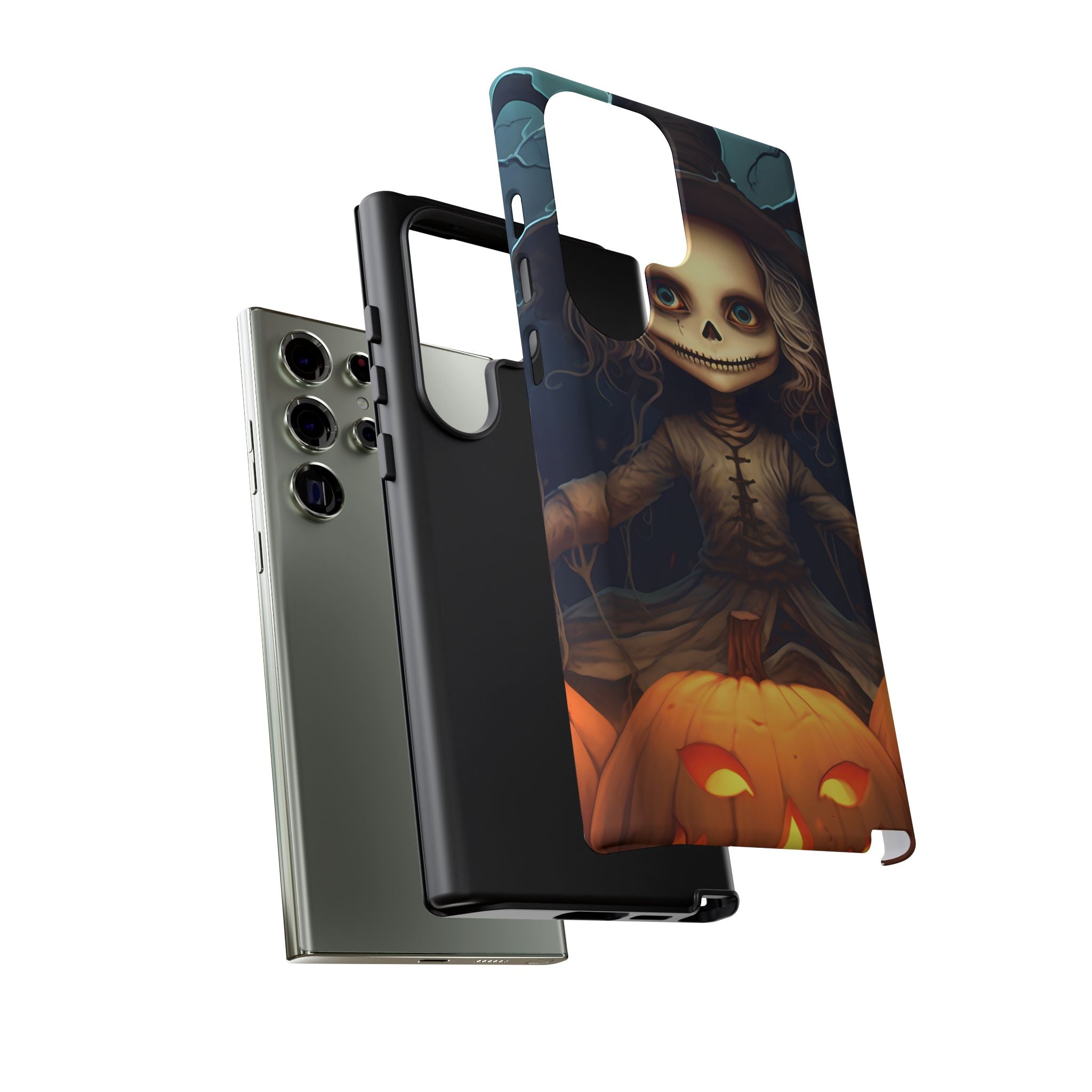 Spooky Skull Girl Halloween Samsung Case