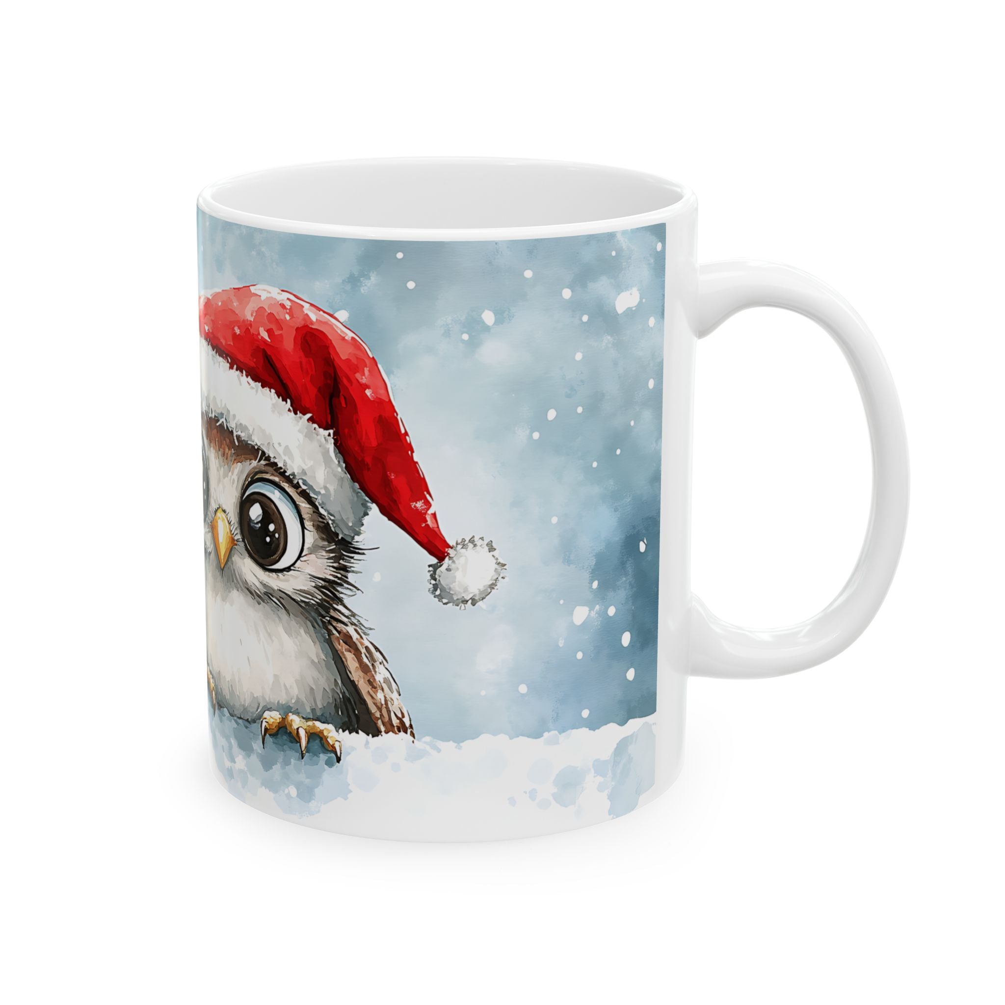 Cute Owl Santa Mug - Christmas Gift