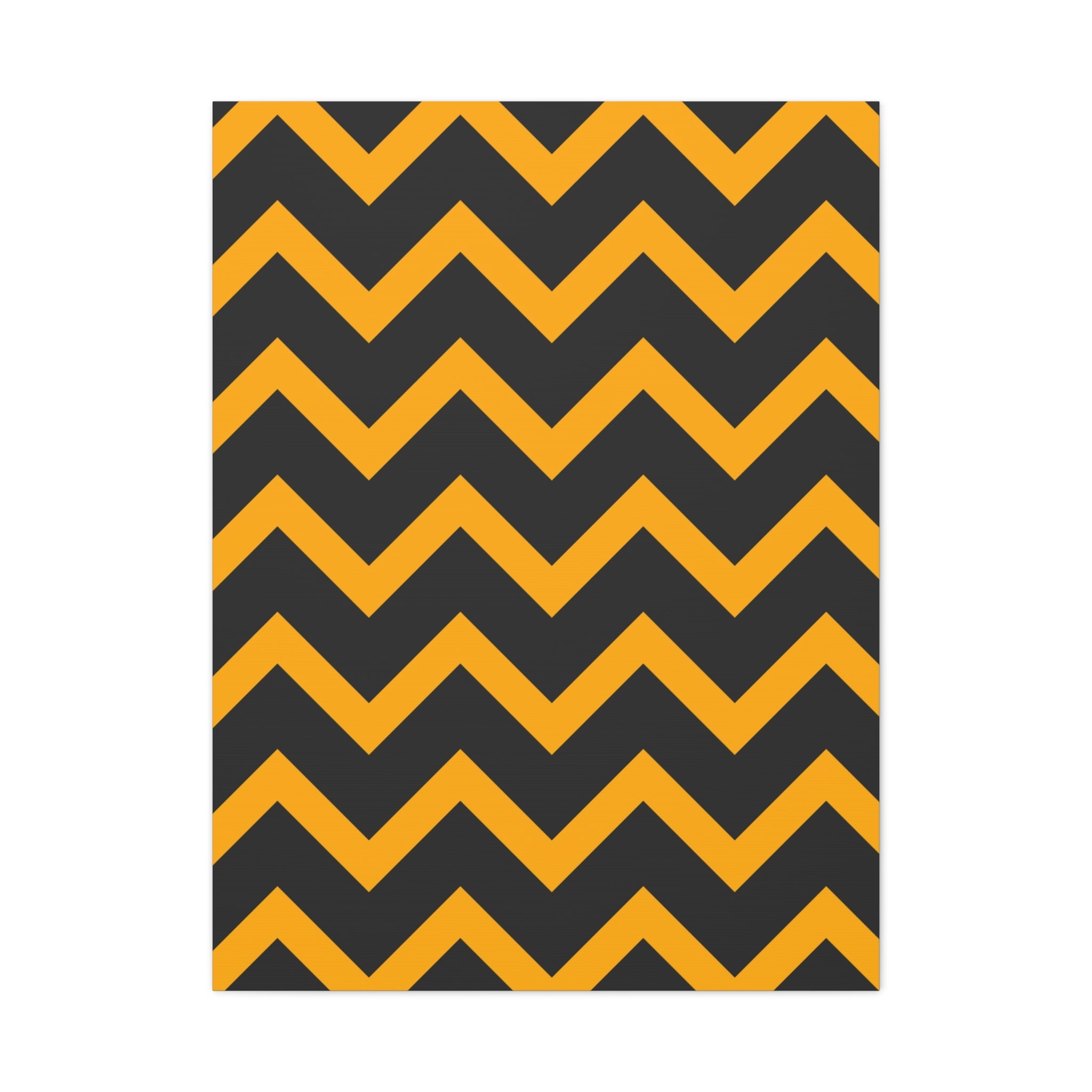 Bold Zigzag Geometric Canvas Art