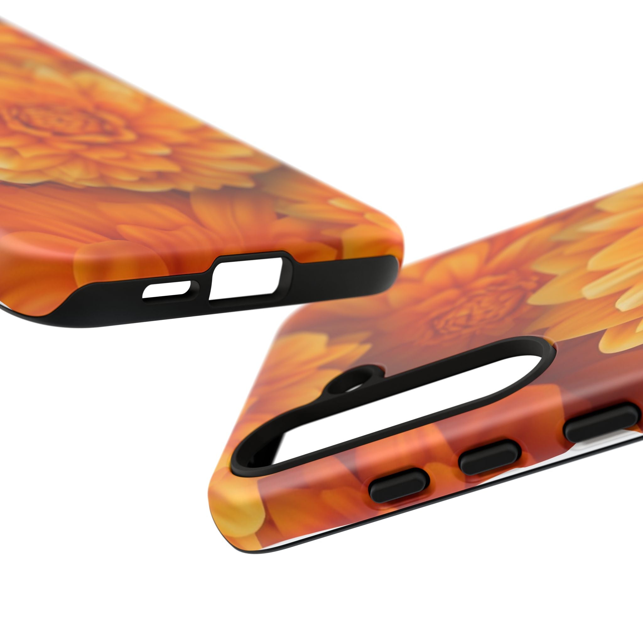 Orange Dahlia Bloom Samsung Case