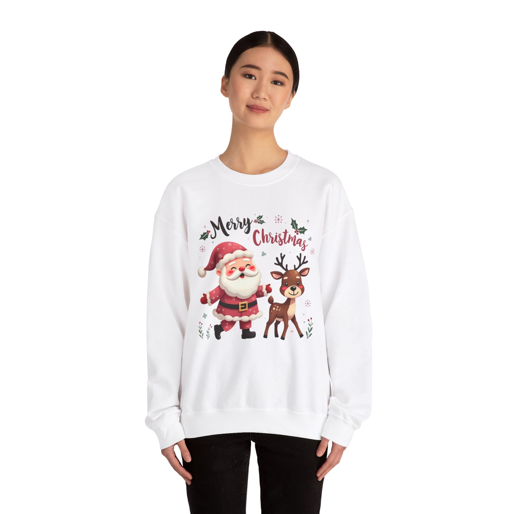 Santa & Reindeer Christmas Sweatshirt