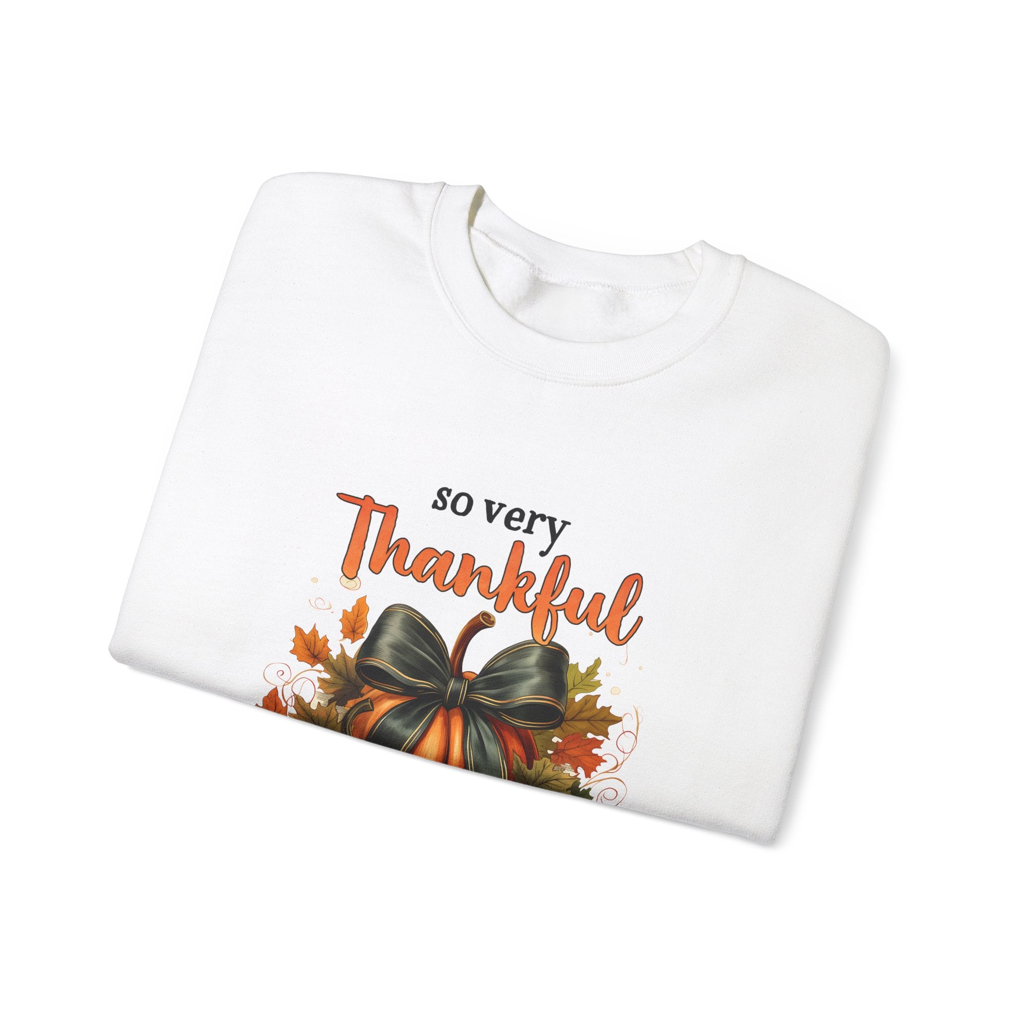 So Very Thankful Pumpkin Thanksgiving Sweatshirt