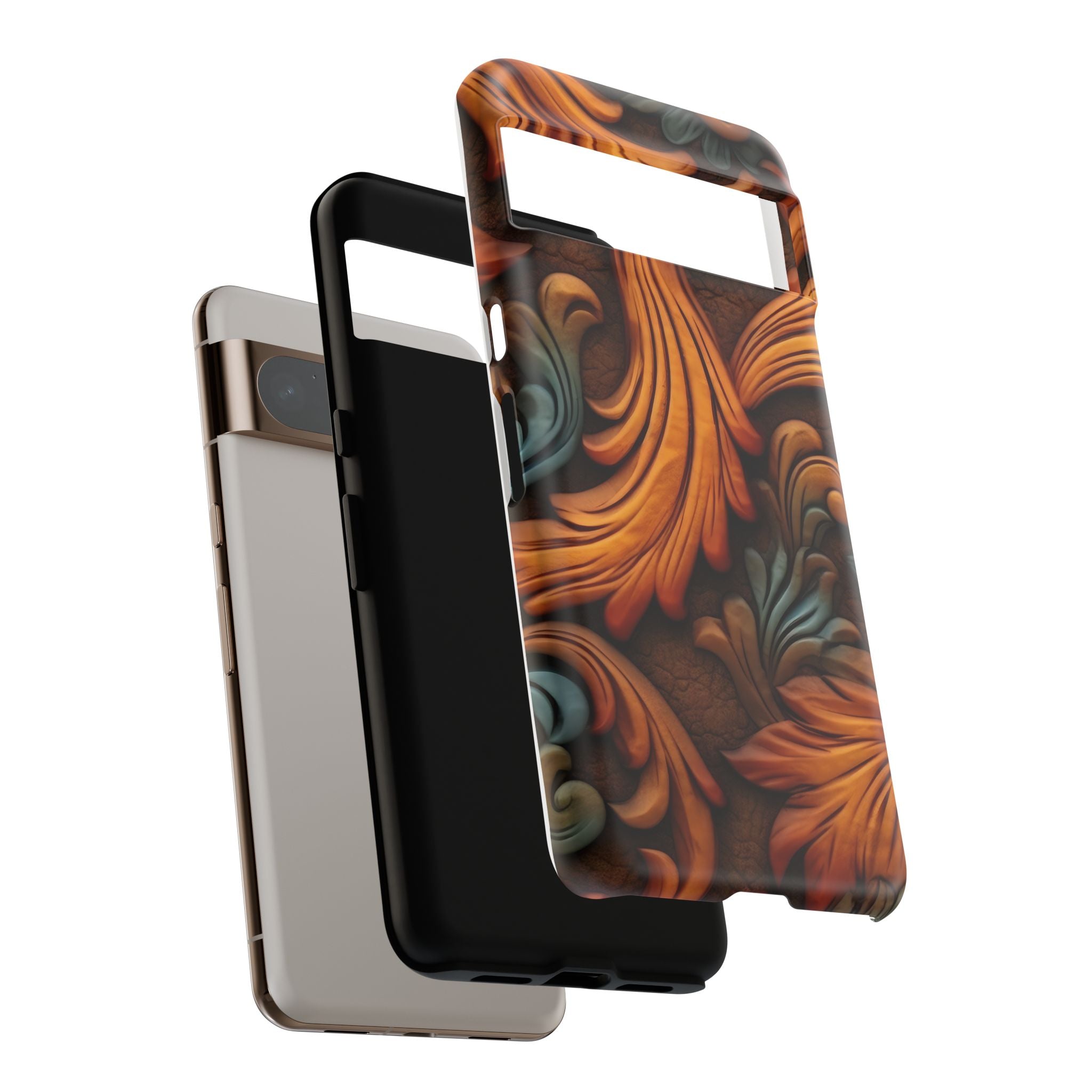 Baroque Copper Google Pixel Case (All Models) - Luxury Design