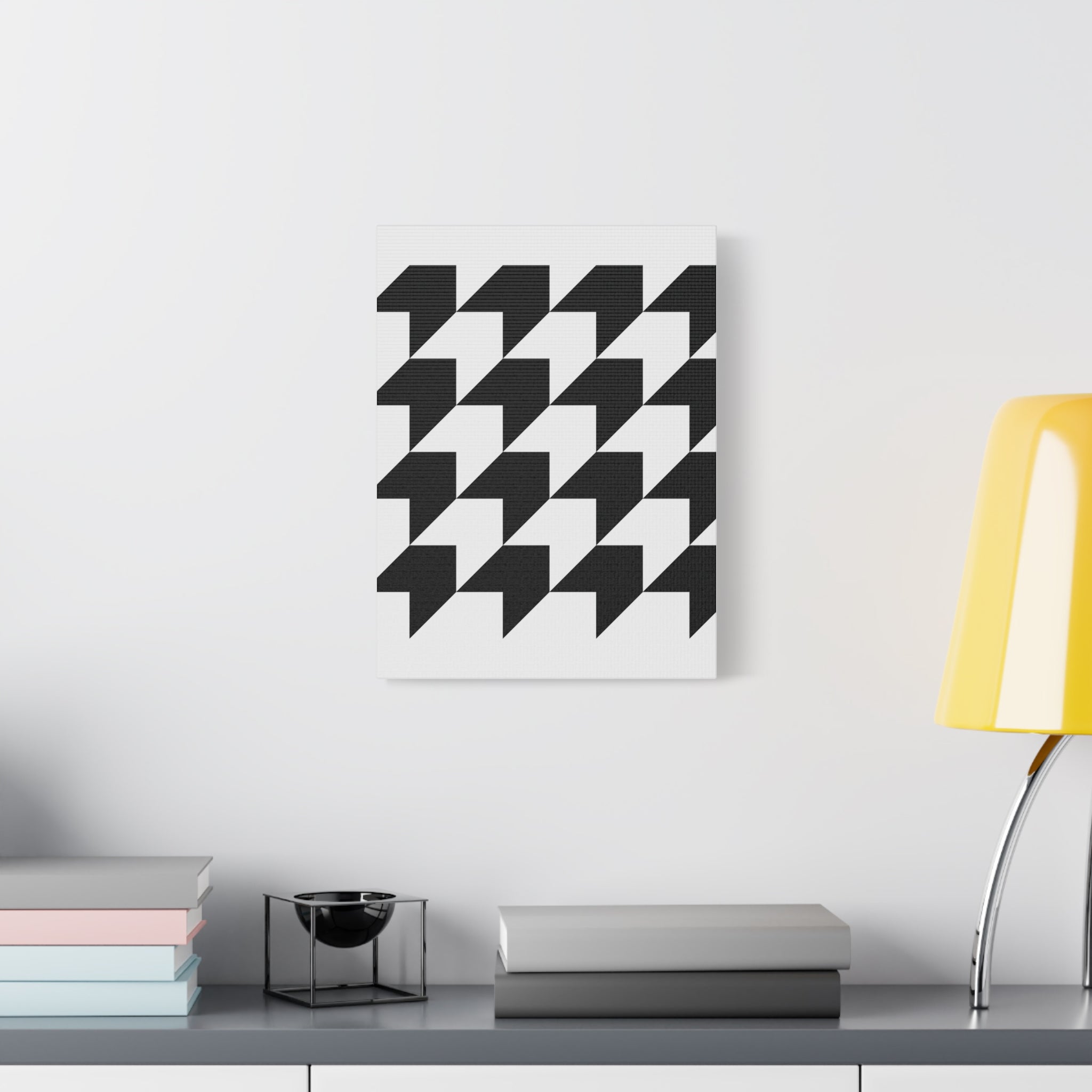 Geometric Arrow Canvas Art - Modern Minimalist