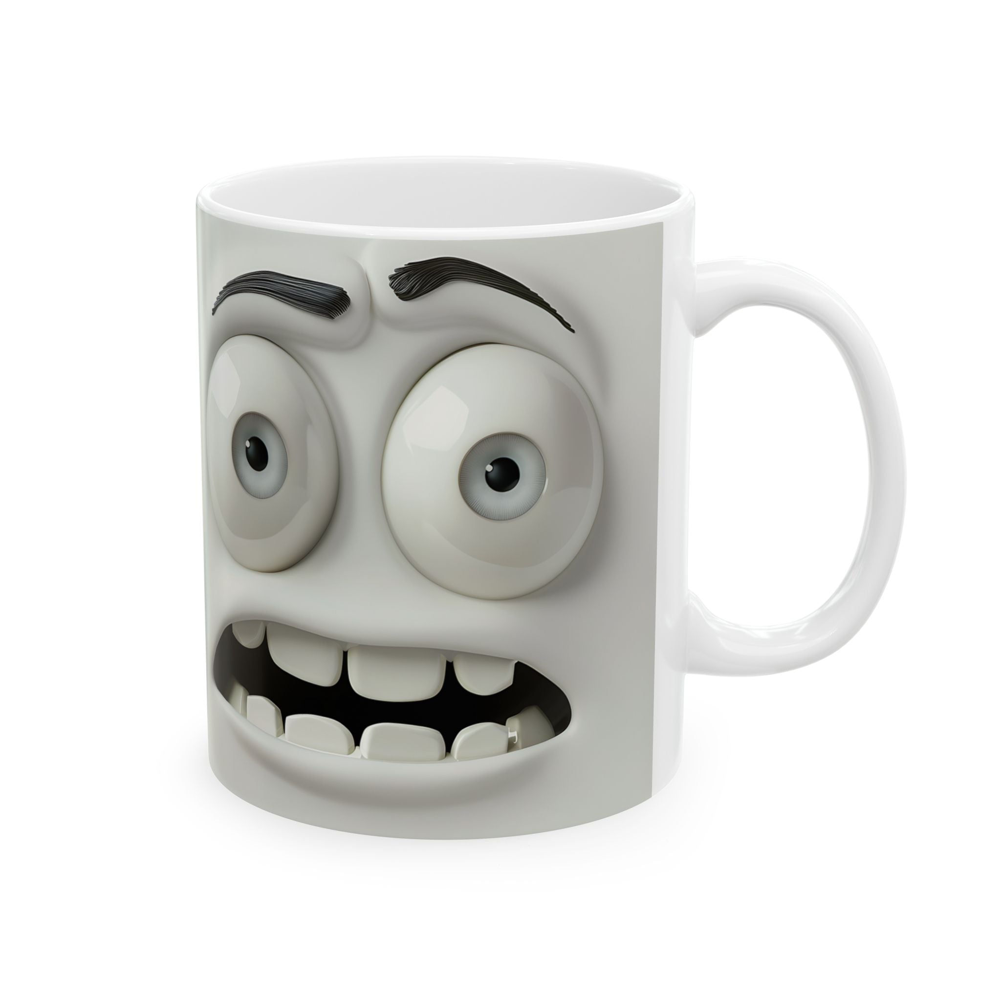 Worried Faces Cute Mugs - Set of 2