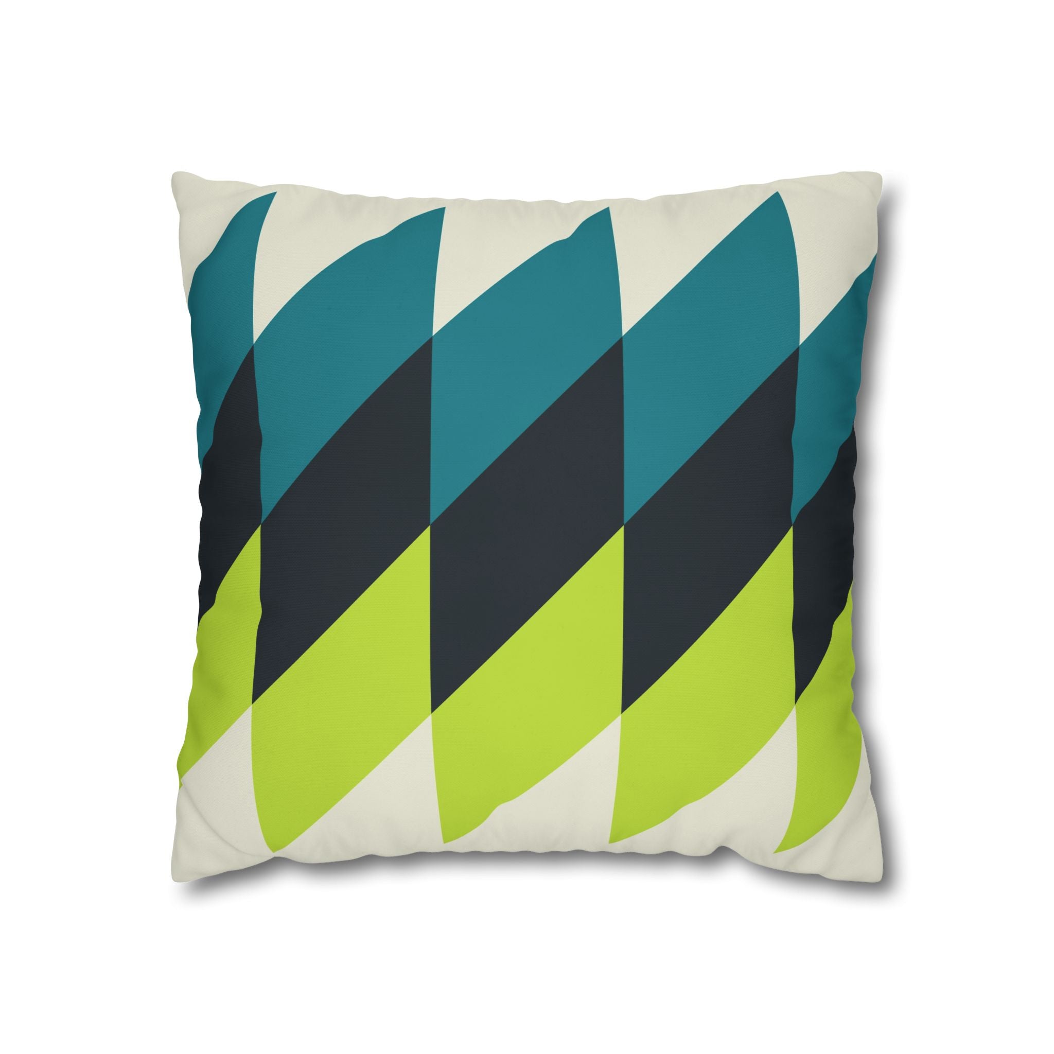 Geometric Teal Pillowcase - Modern Decor