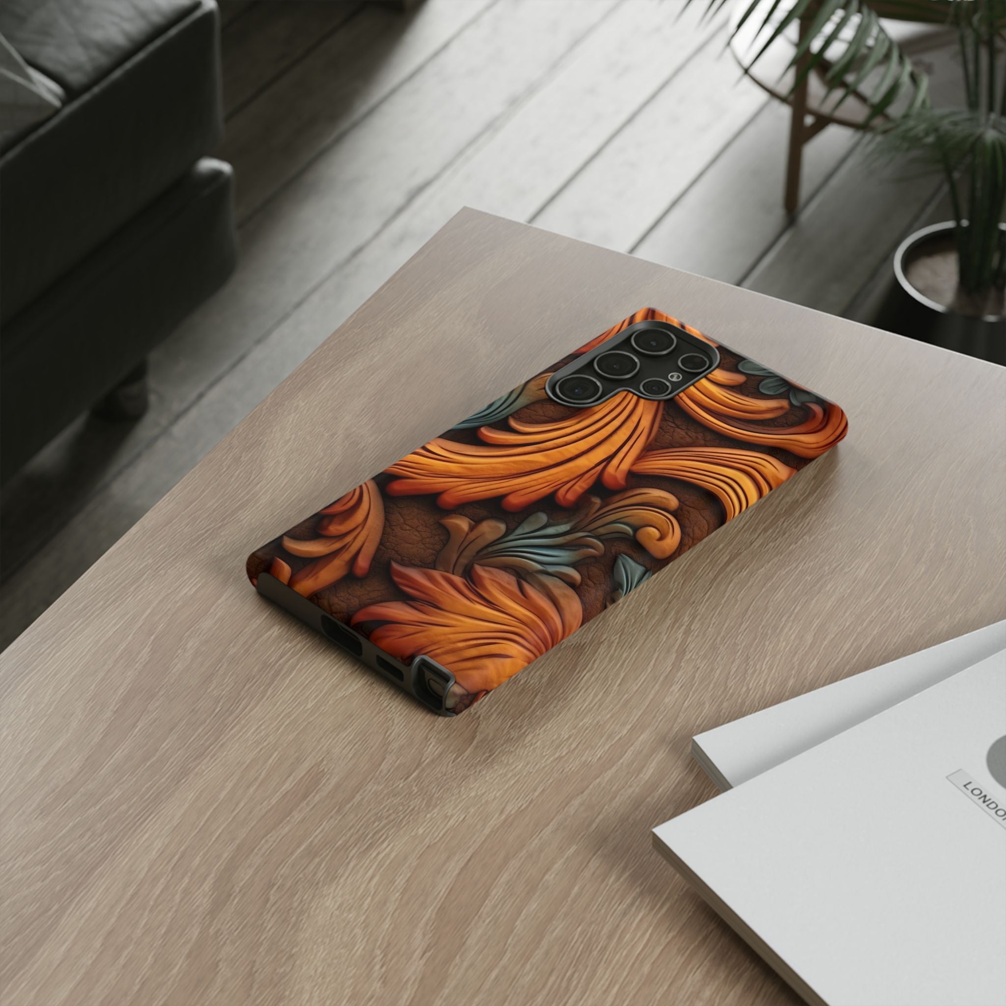 Baroque Copper Samsung Case - Luxury Design