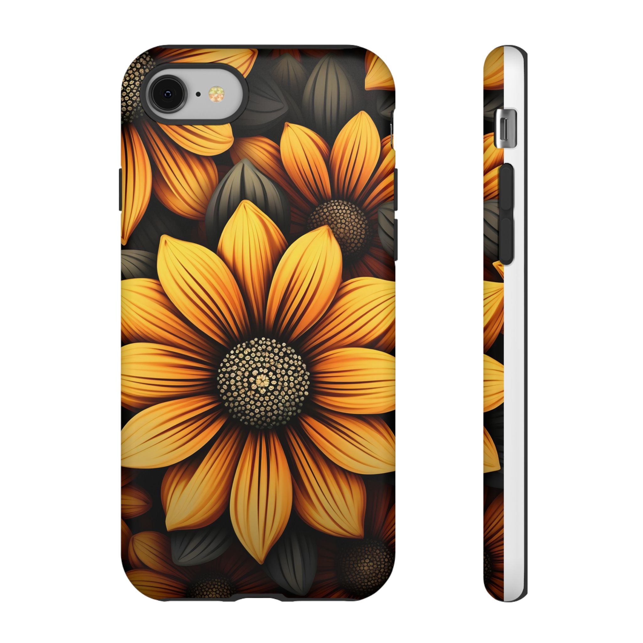 Sunburst Hexagon iPhone Case - Rugged Texture