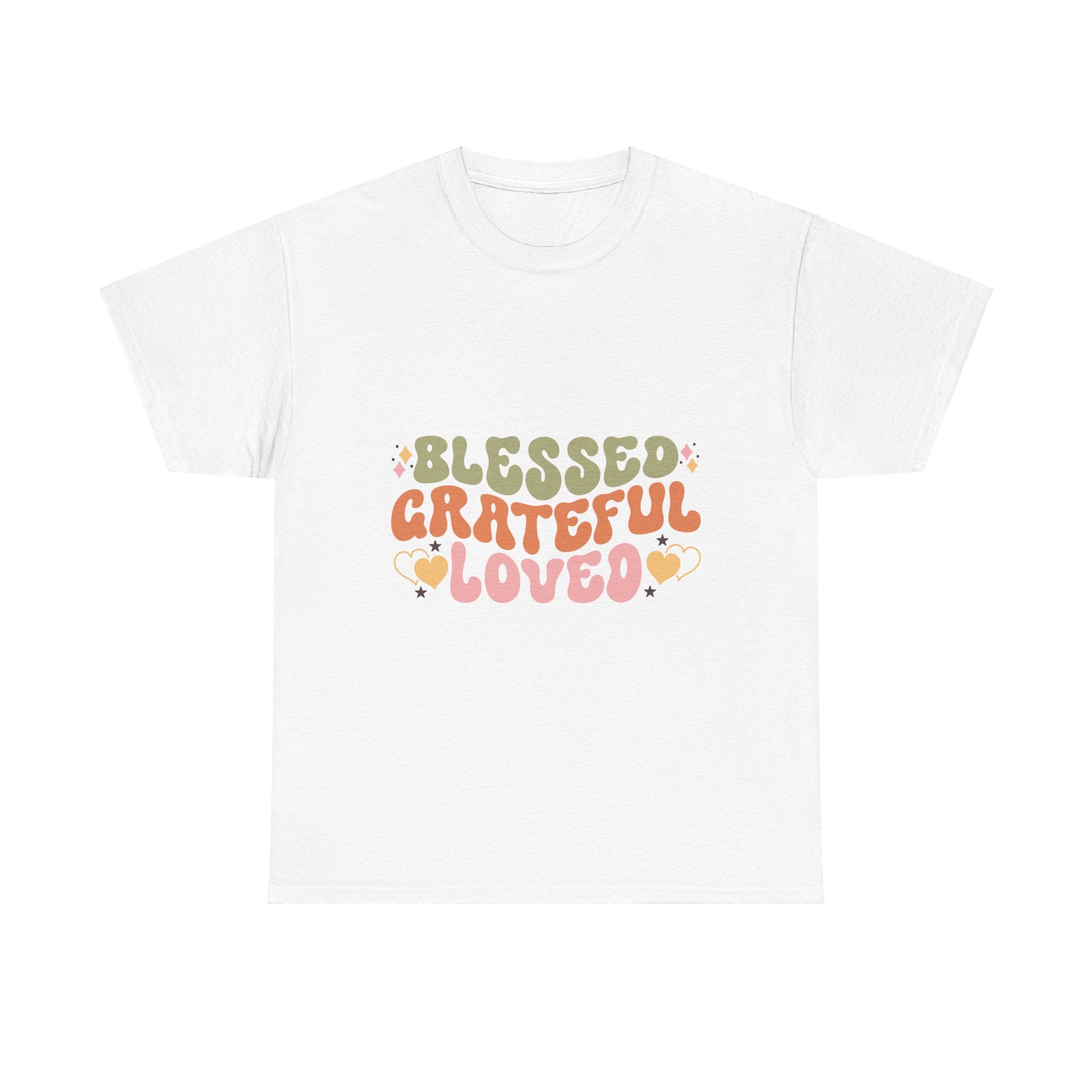 Blessed Grateful Loved Thanksgiving Tee