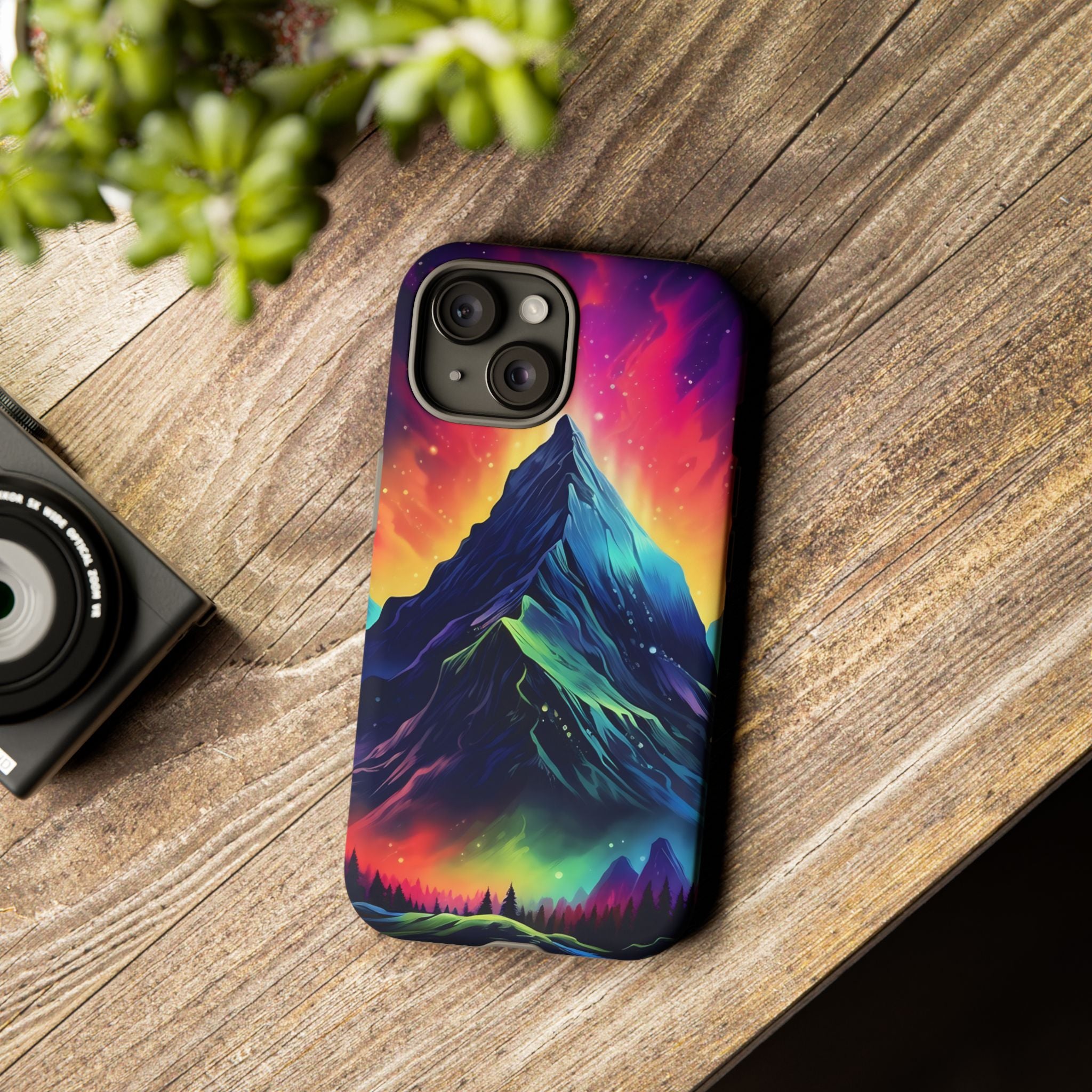 Cosmic Mountain iPhone Case - Hexagon Stone