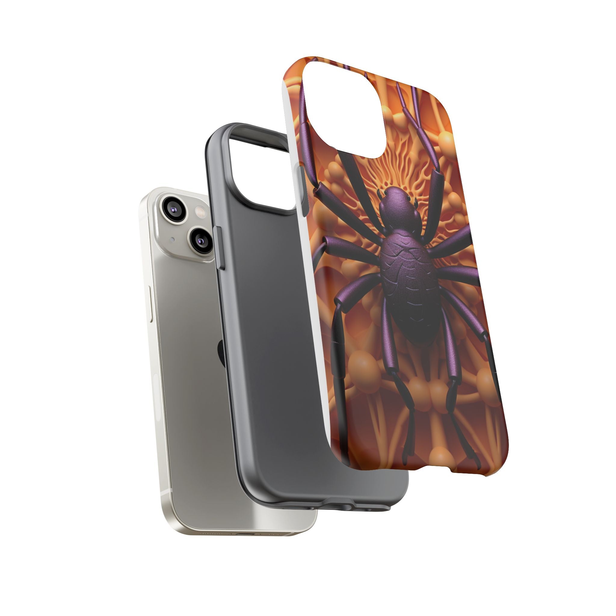 Metallic Spider Hexagon iPhone Case