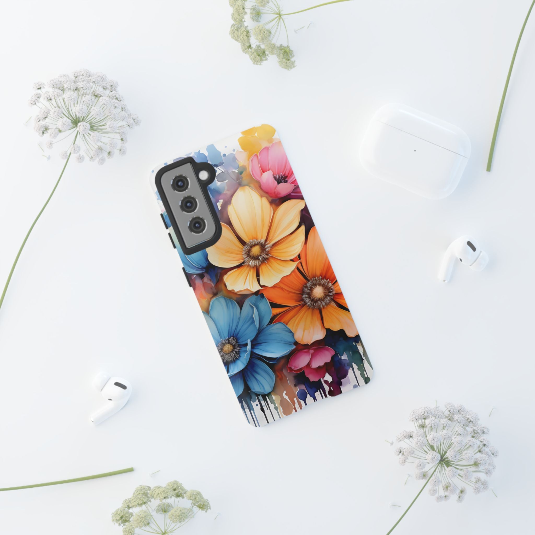 Vibrant Floral Watercolor Samsung Case