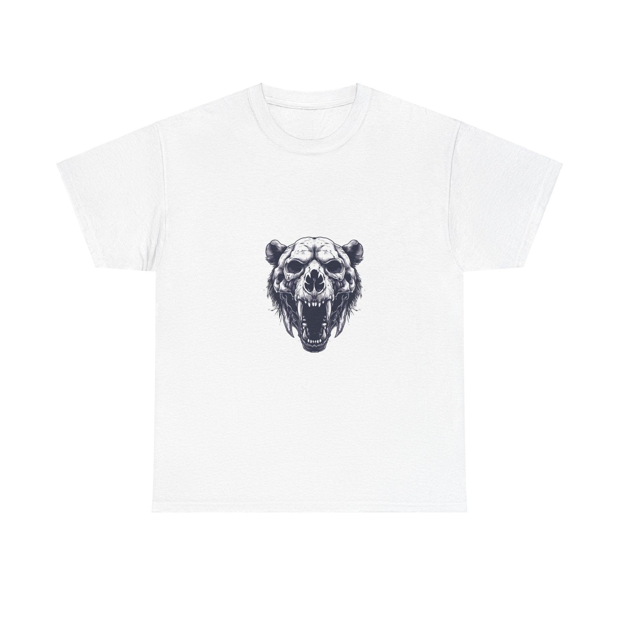 Grizzly Skull T-Shirt: Bear Tattoo Art