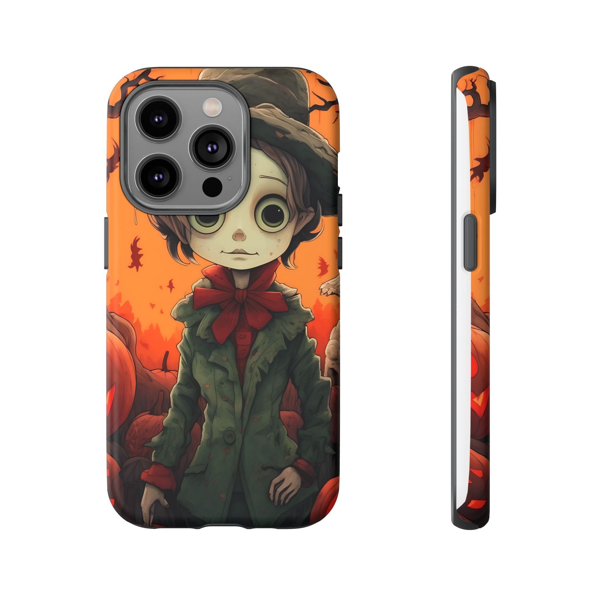 Spooky Autumn Child Hexagon Stone iPhone Case