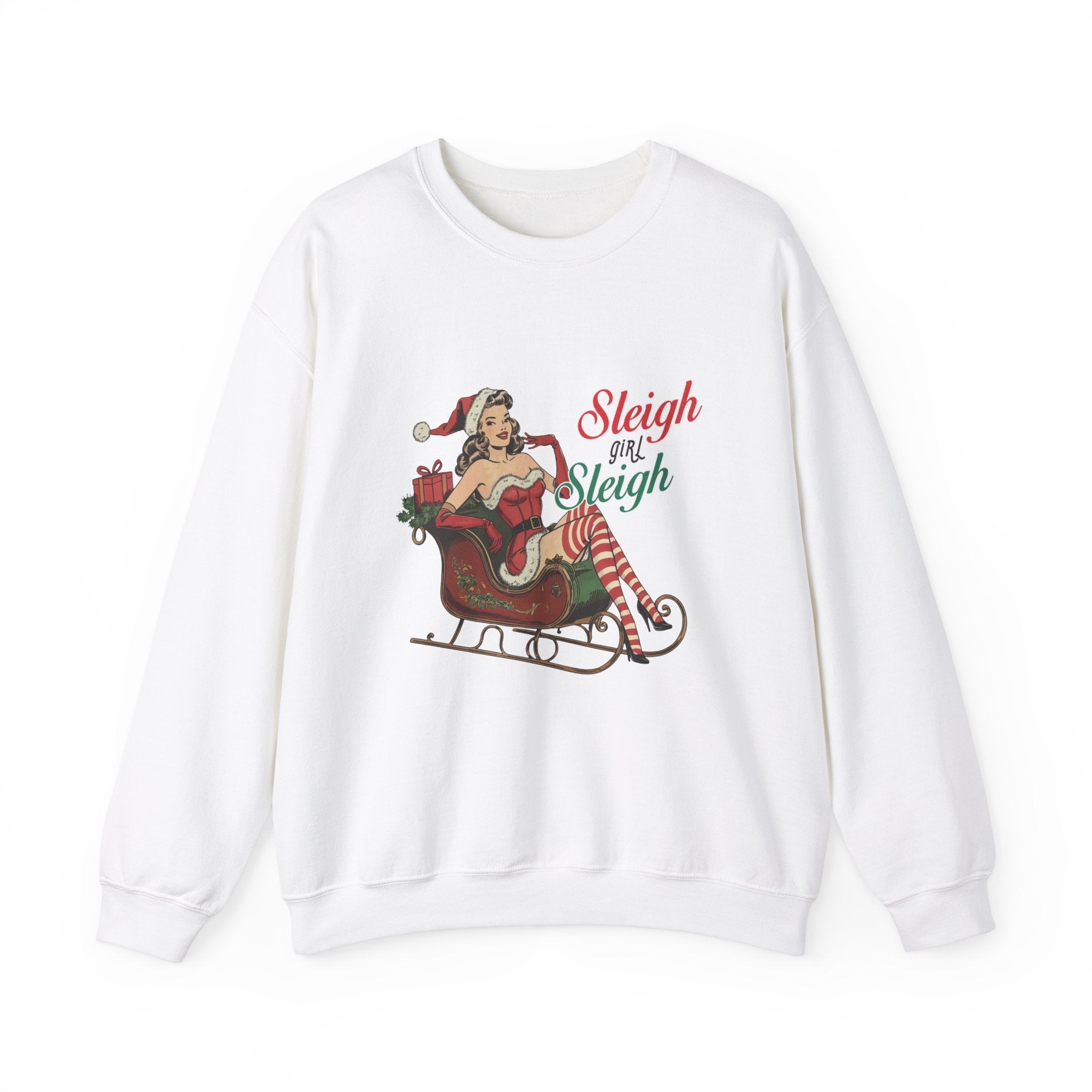 Sleigh Girl Sleigh Vintage Christmas Sweatshirt