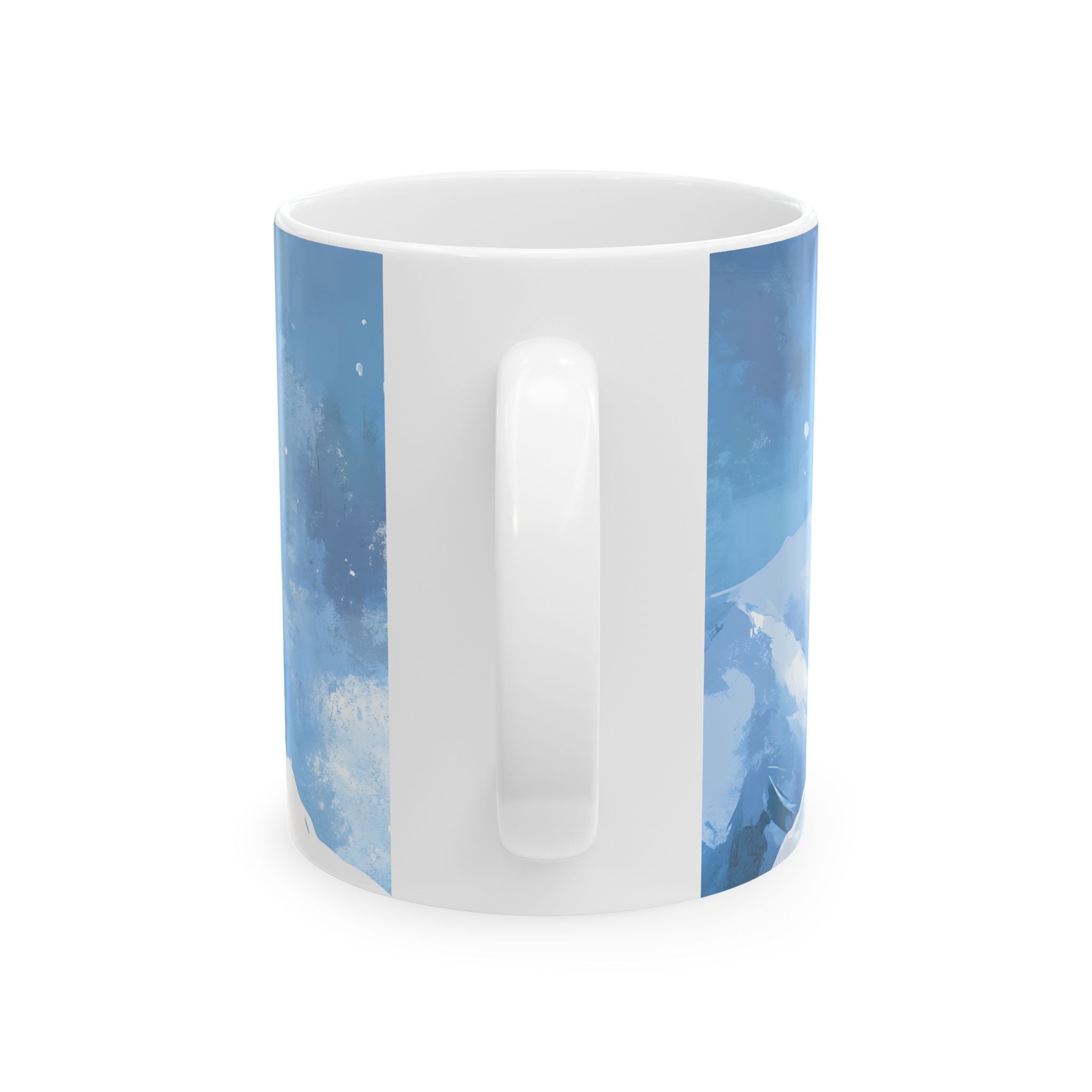 Snowy Goat Christmas Mug