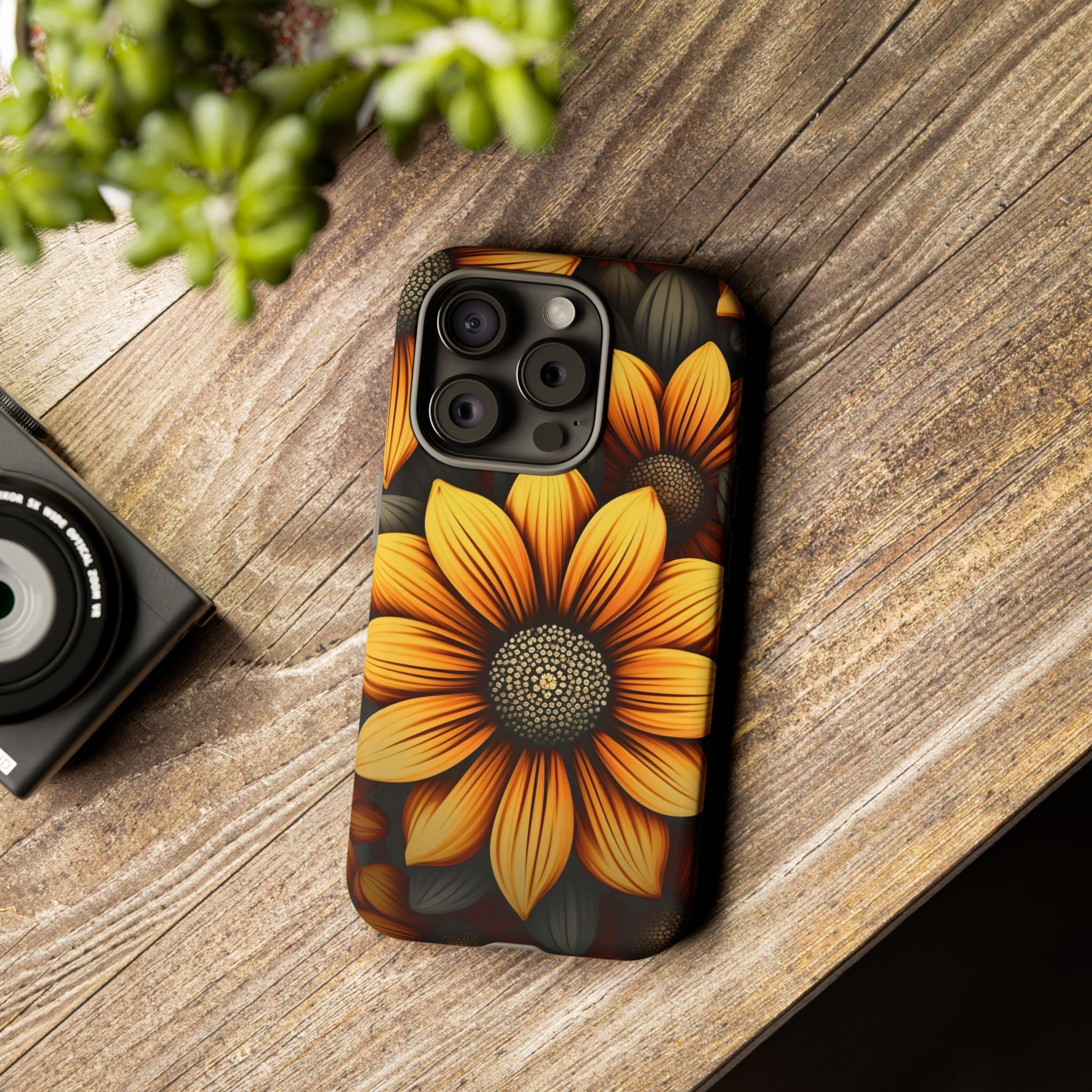 Sunburst Hexagon iPhone Case - Rugged Texture