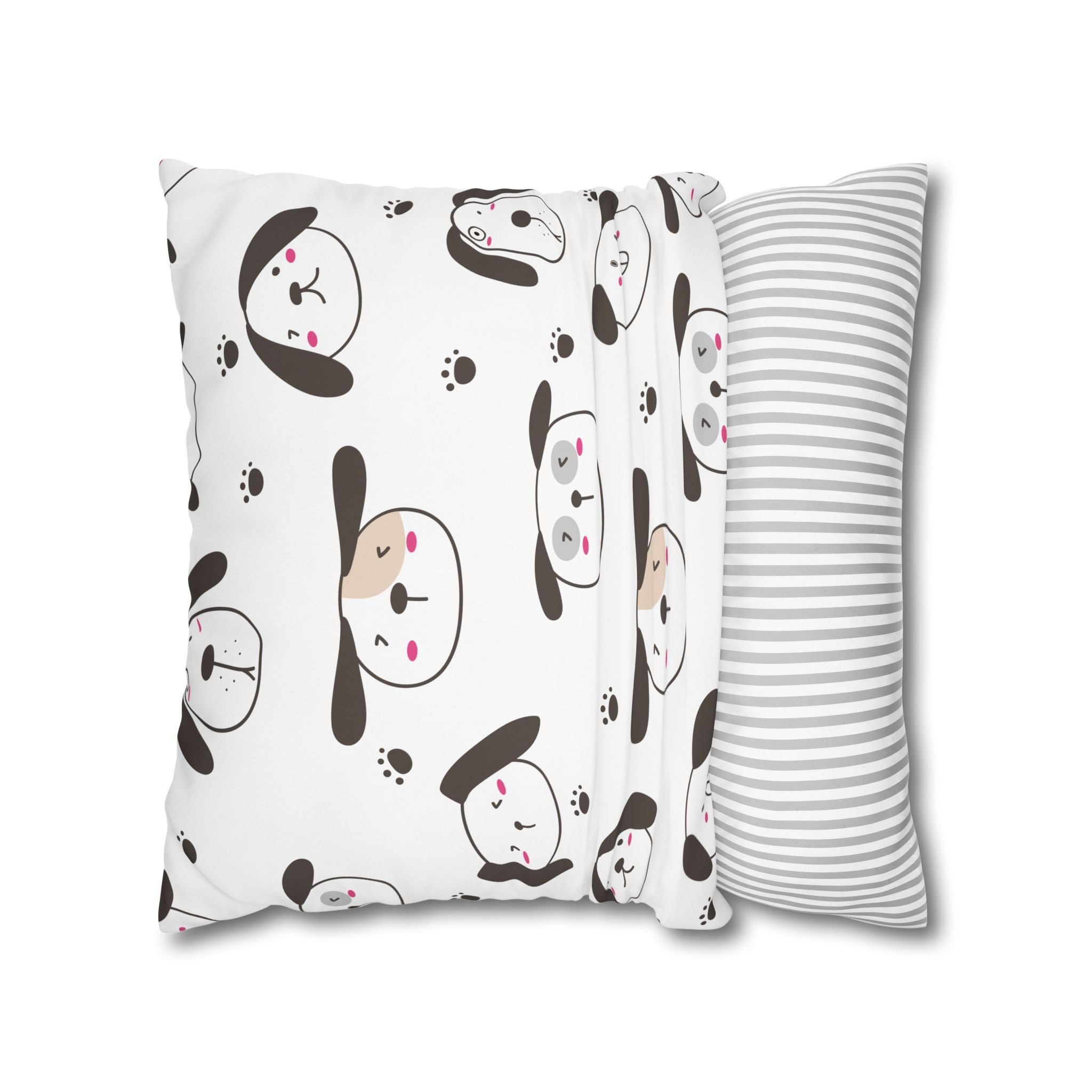 Cute Puppy Paw Print Pillowcase