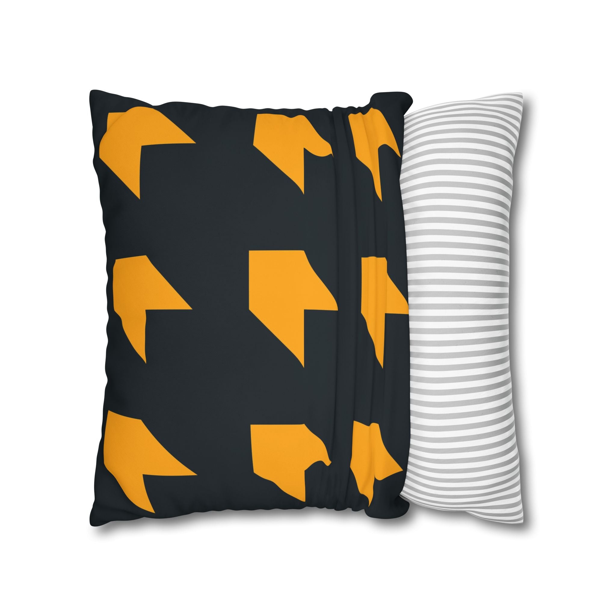 Geometric Arrow Orange Pillowcase