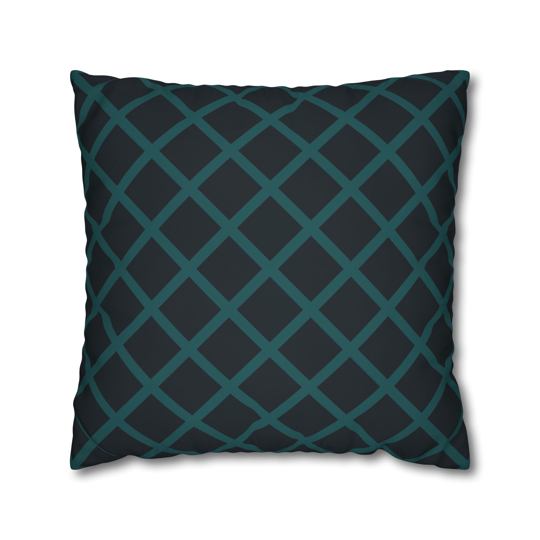 Teal Geometric Pillowcase - Modern Design